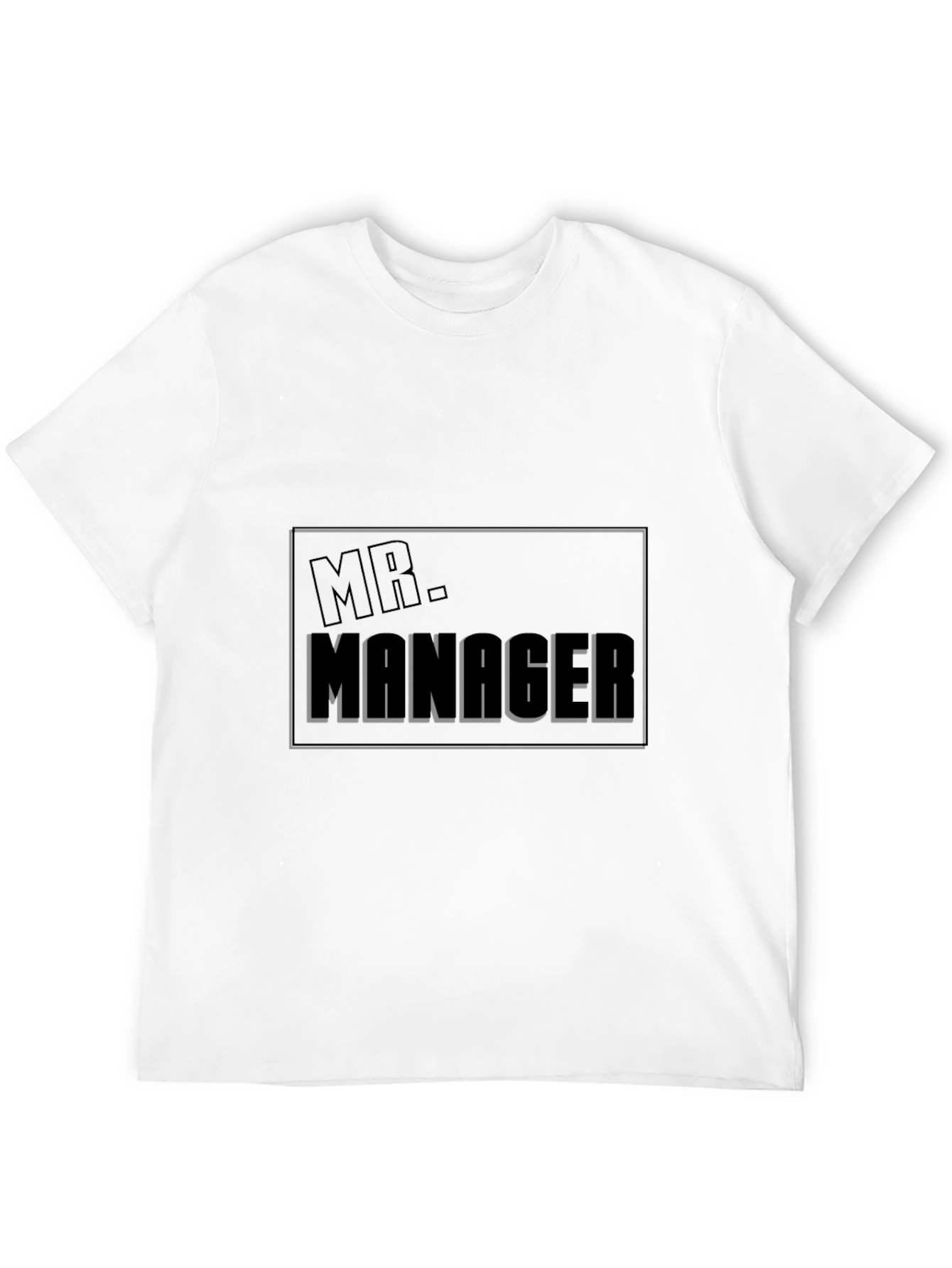 Mr. Manager Novelty Black T-Shirt