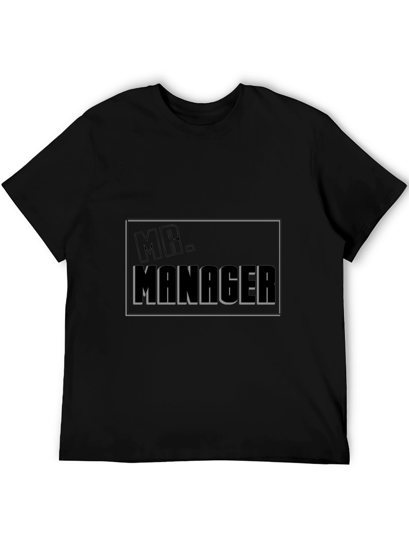 Mr. Manager Novelty Black T-Shirt