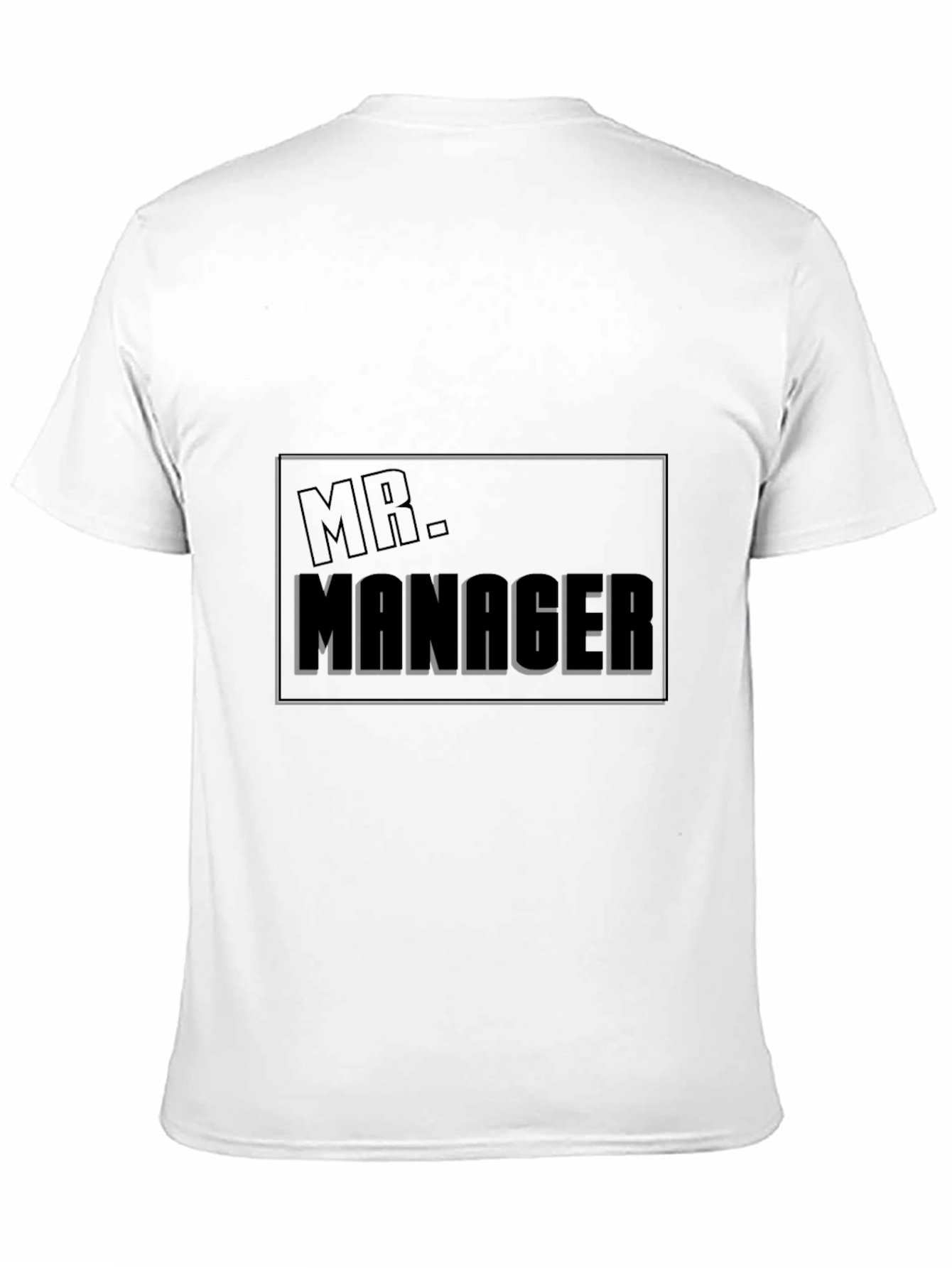 Mr. Manager Novelty Black T-Shirt