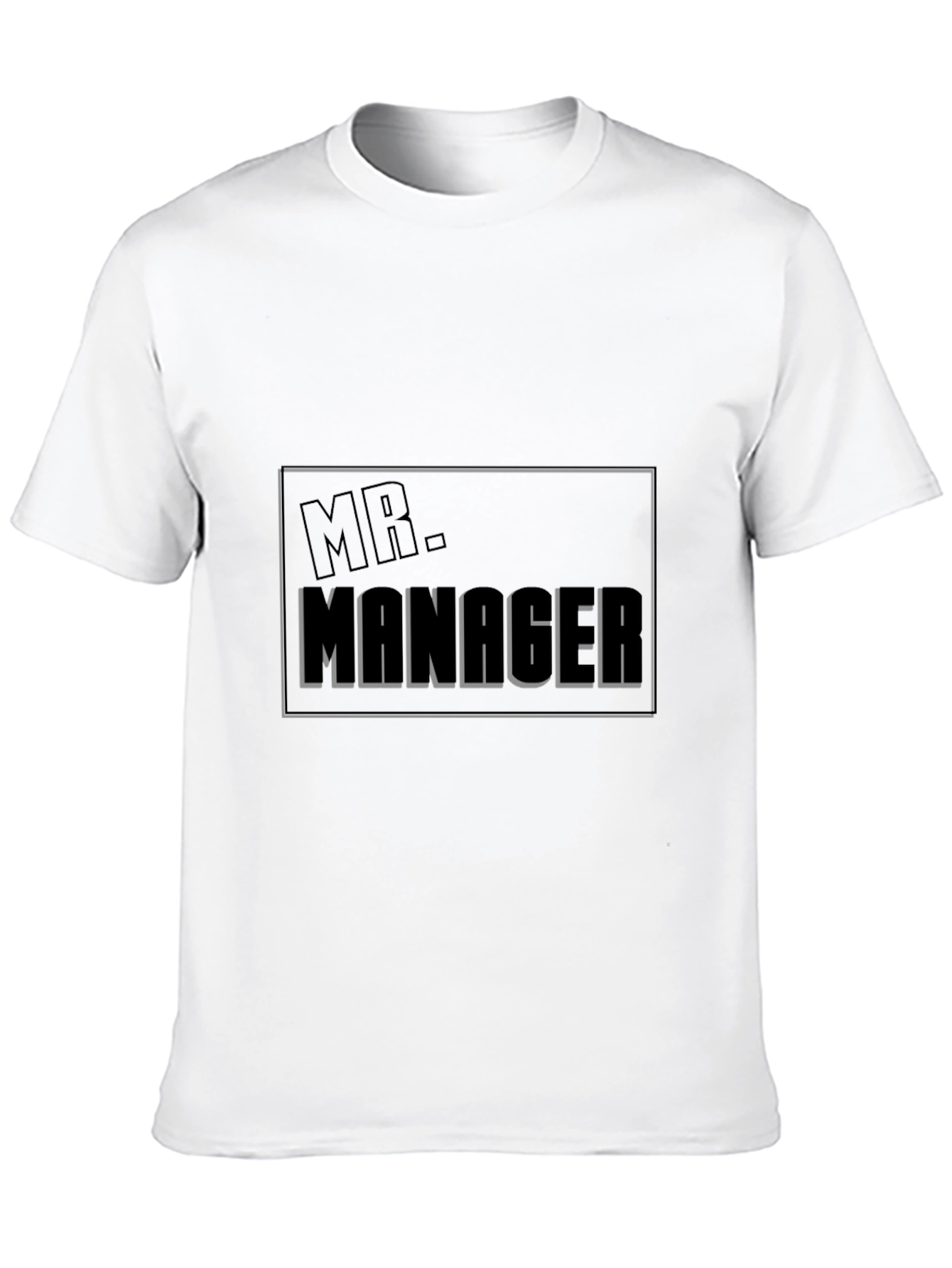 Mr. Manager Novelty Black T-Shirt