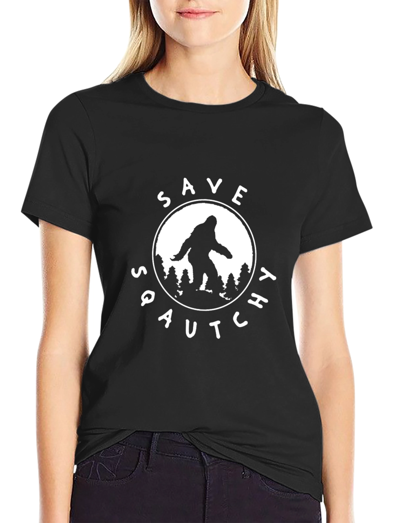 Save Squatchy Black T-Shirt