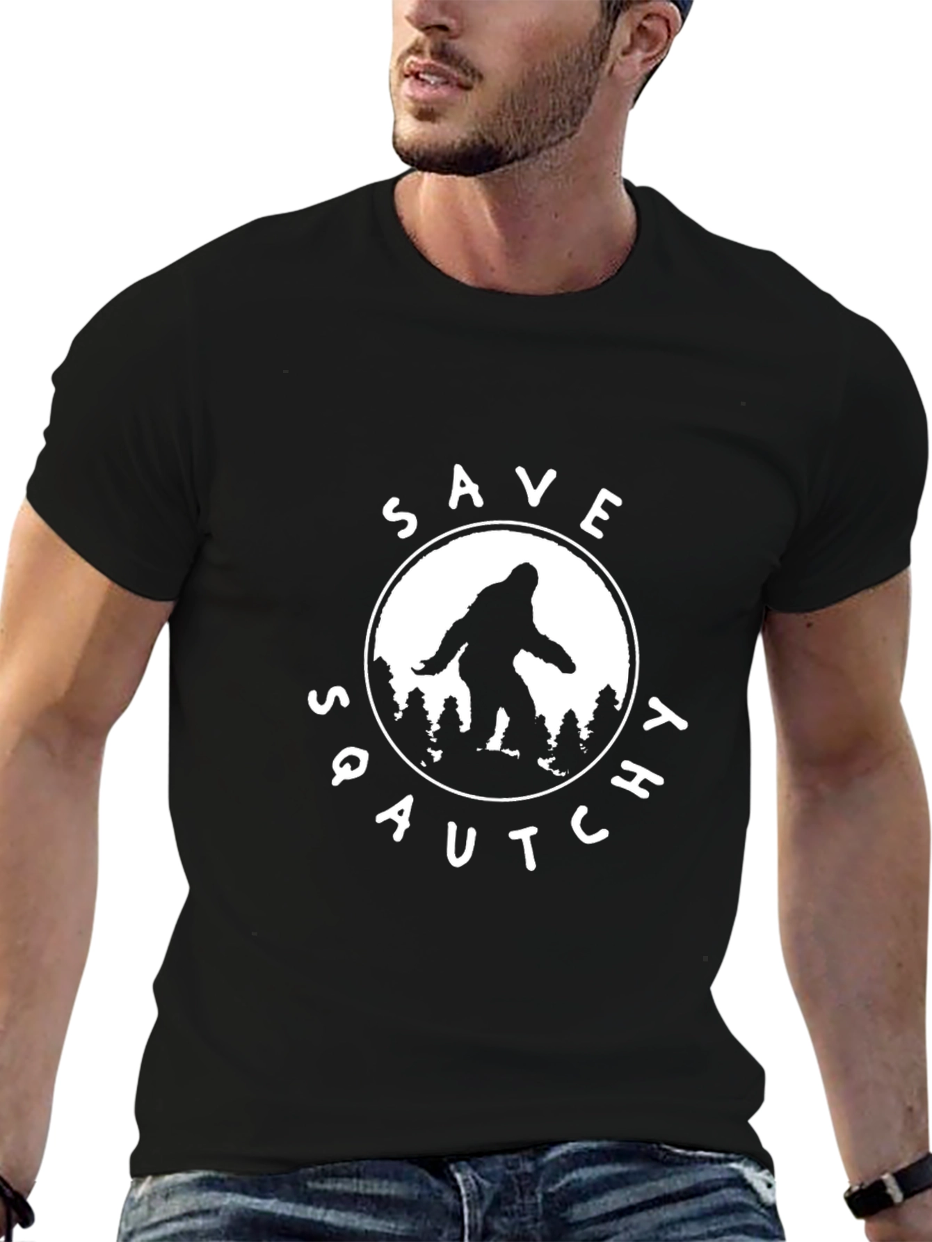 Save Squatchy Black T-Shirt