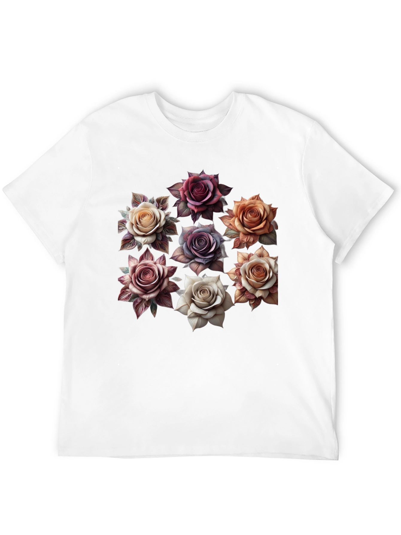Floral Rose T-Shirt - Stylish Graphic Tee