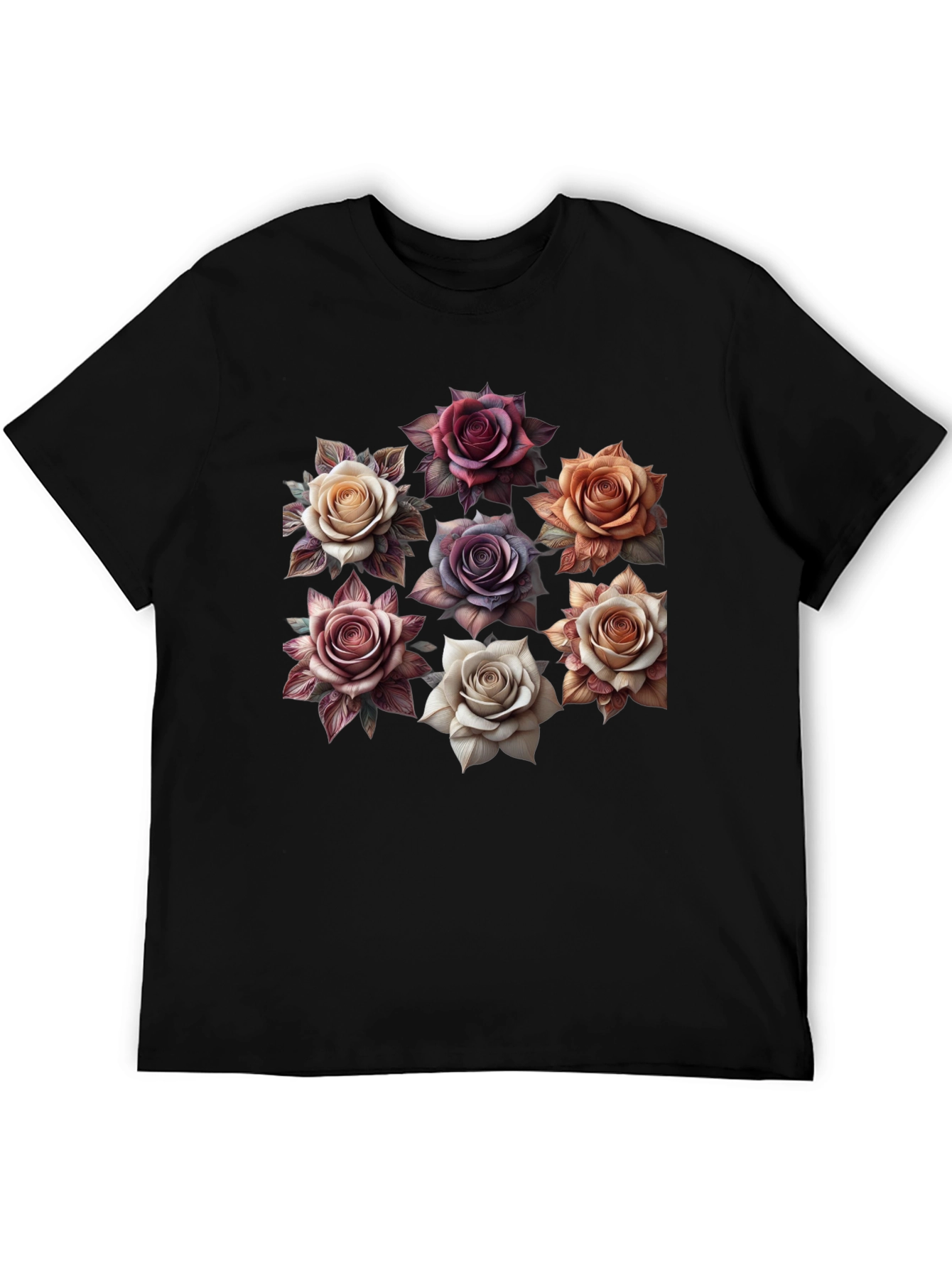 Floral Rose T-Shirt - Stylish Graphic Tee