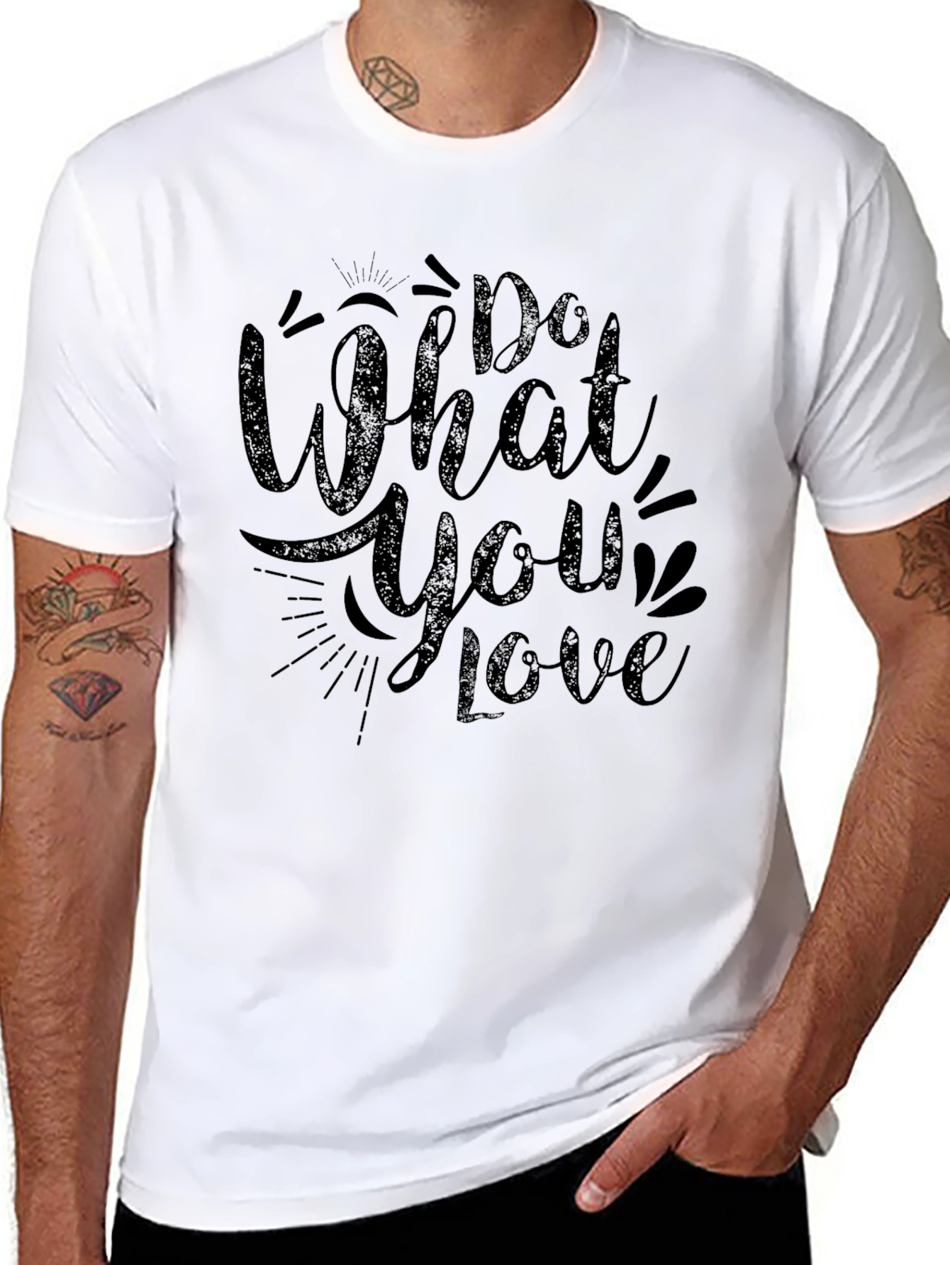 Do What You Love Black Graphic Tee