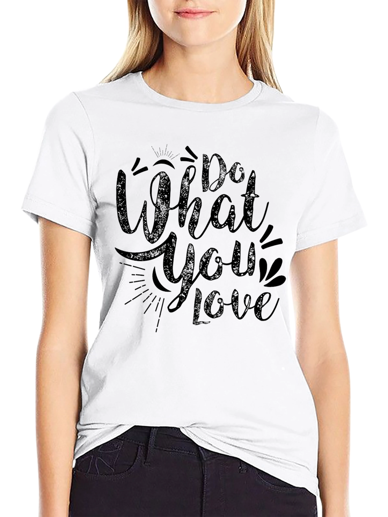 Do What You Love Black Graphic Tee
