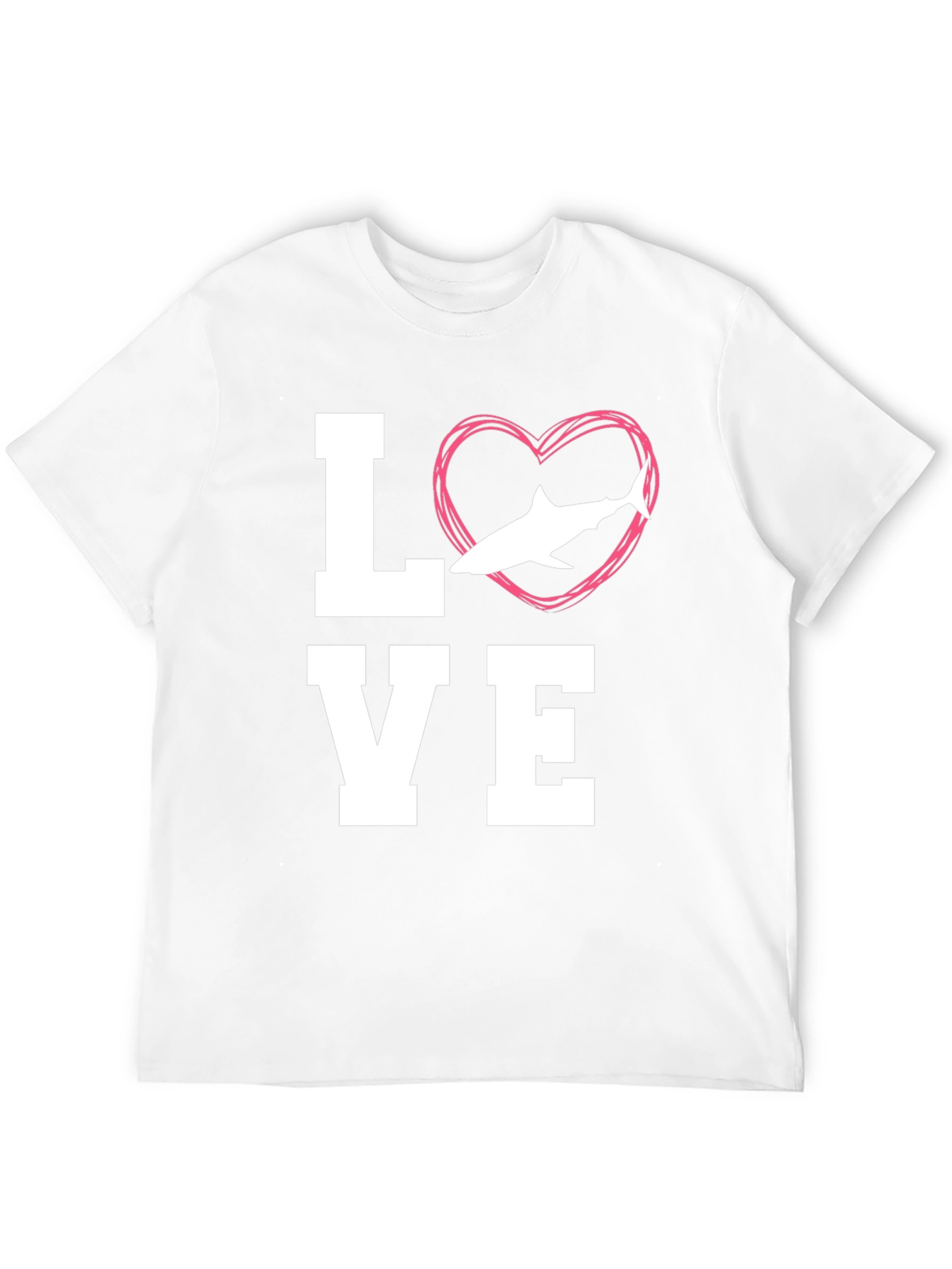 Love Shark Black T-Shirt - Animal Lover Tee