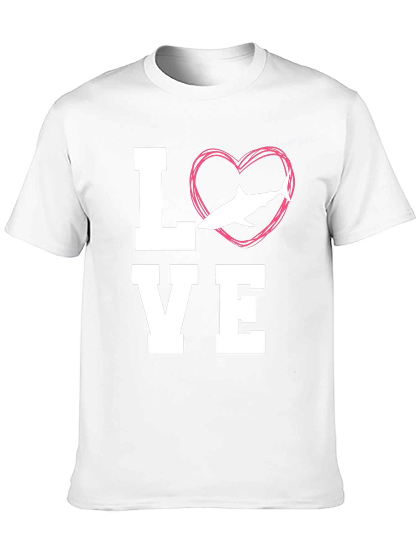 Love Shark Black T-Shirt - Animal Lover Tee