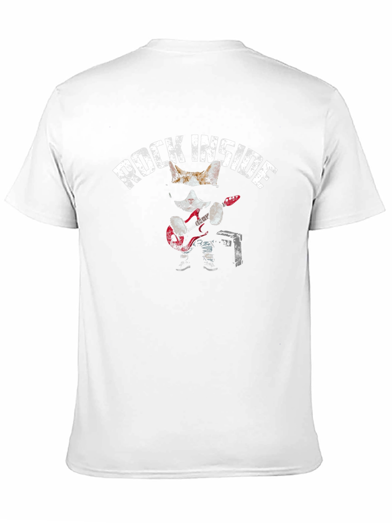 Rock Inside Cat T-Shirt - Cool Graphic Tee