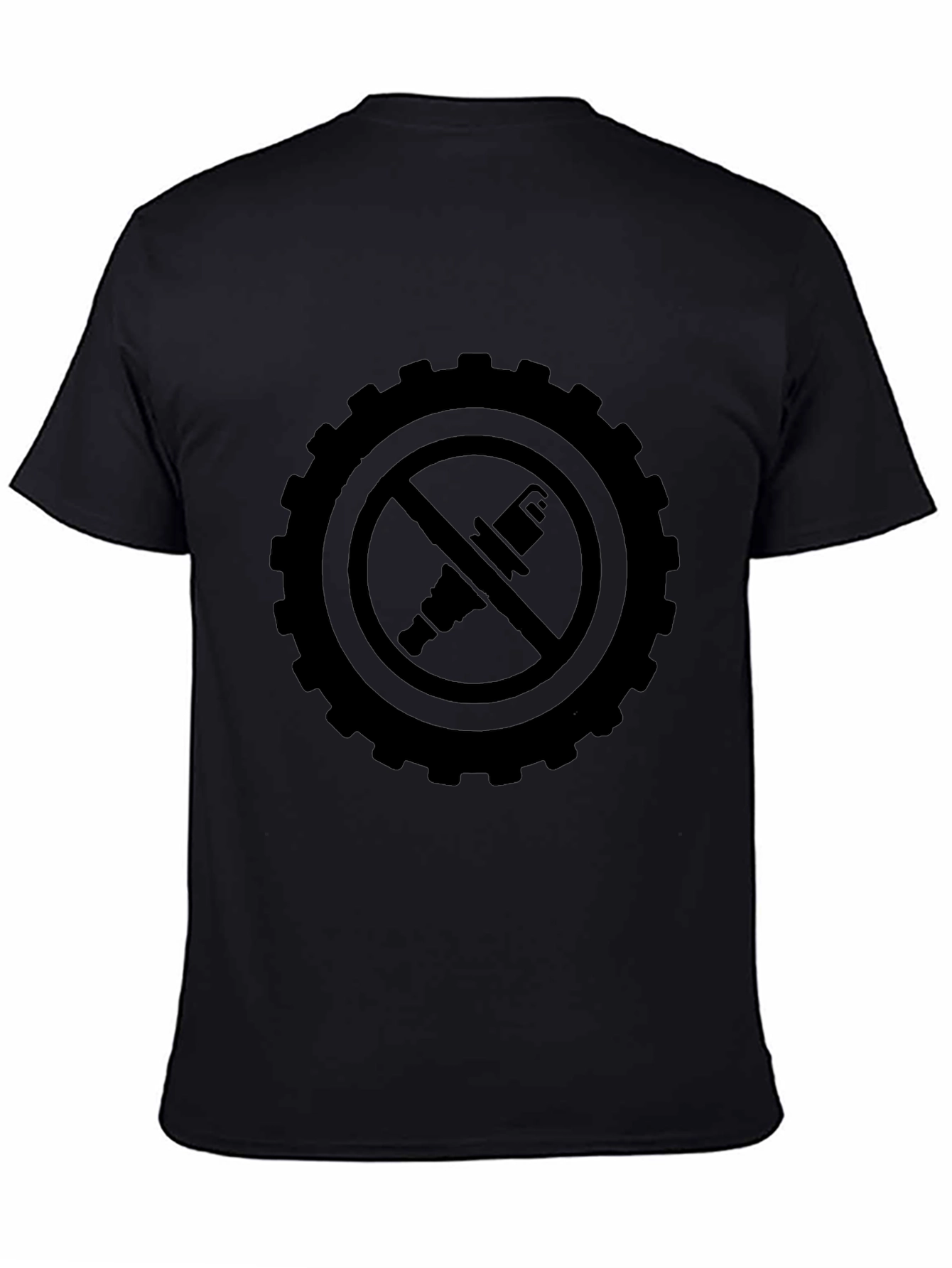 Gear & Spark Plug Forbidden Symbol T-Shirt