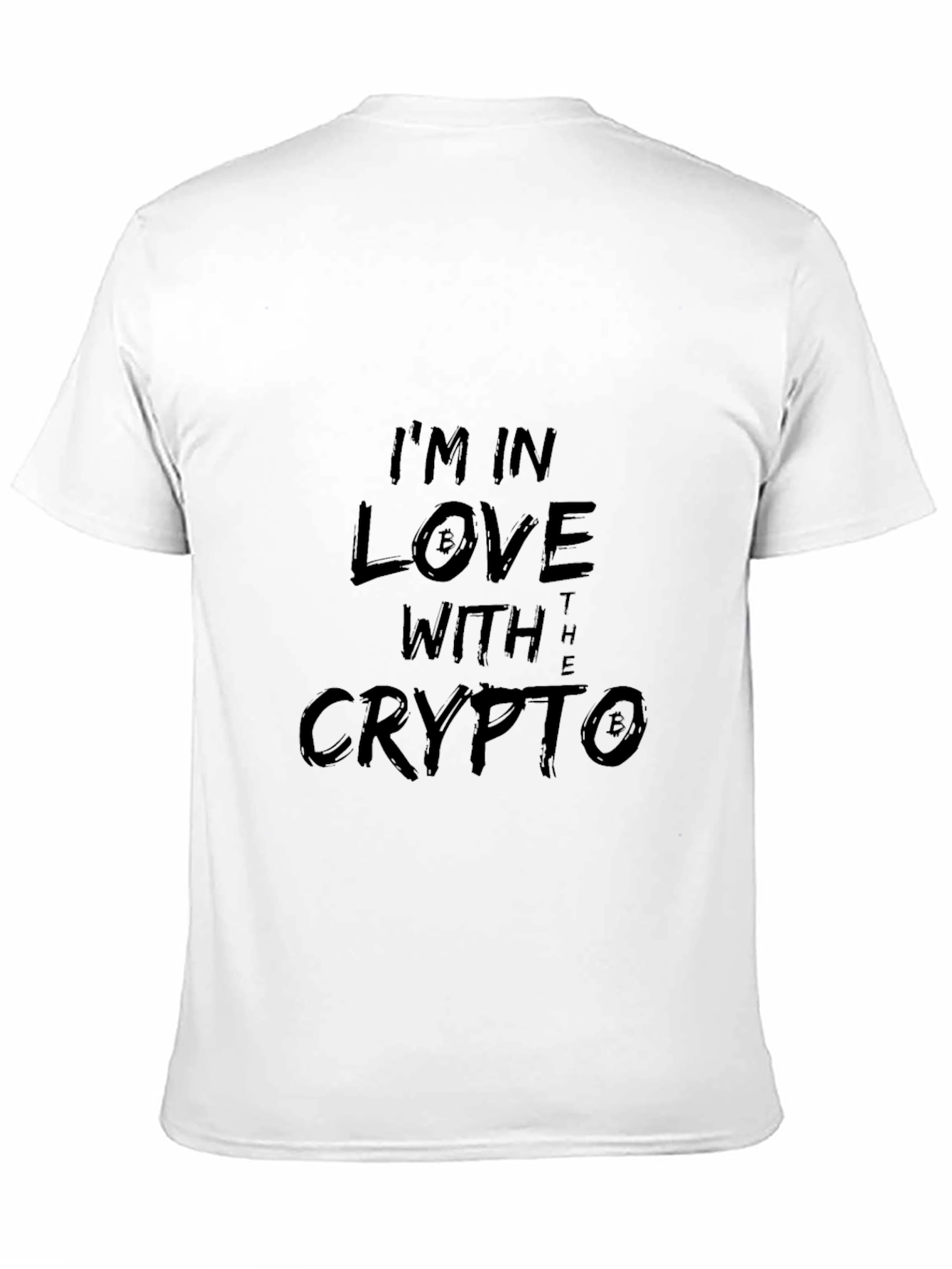 Crypto Love T-Shirt - Black Crew Neck Tee