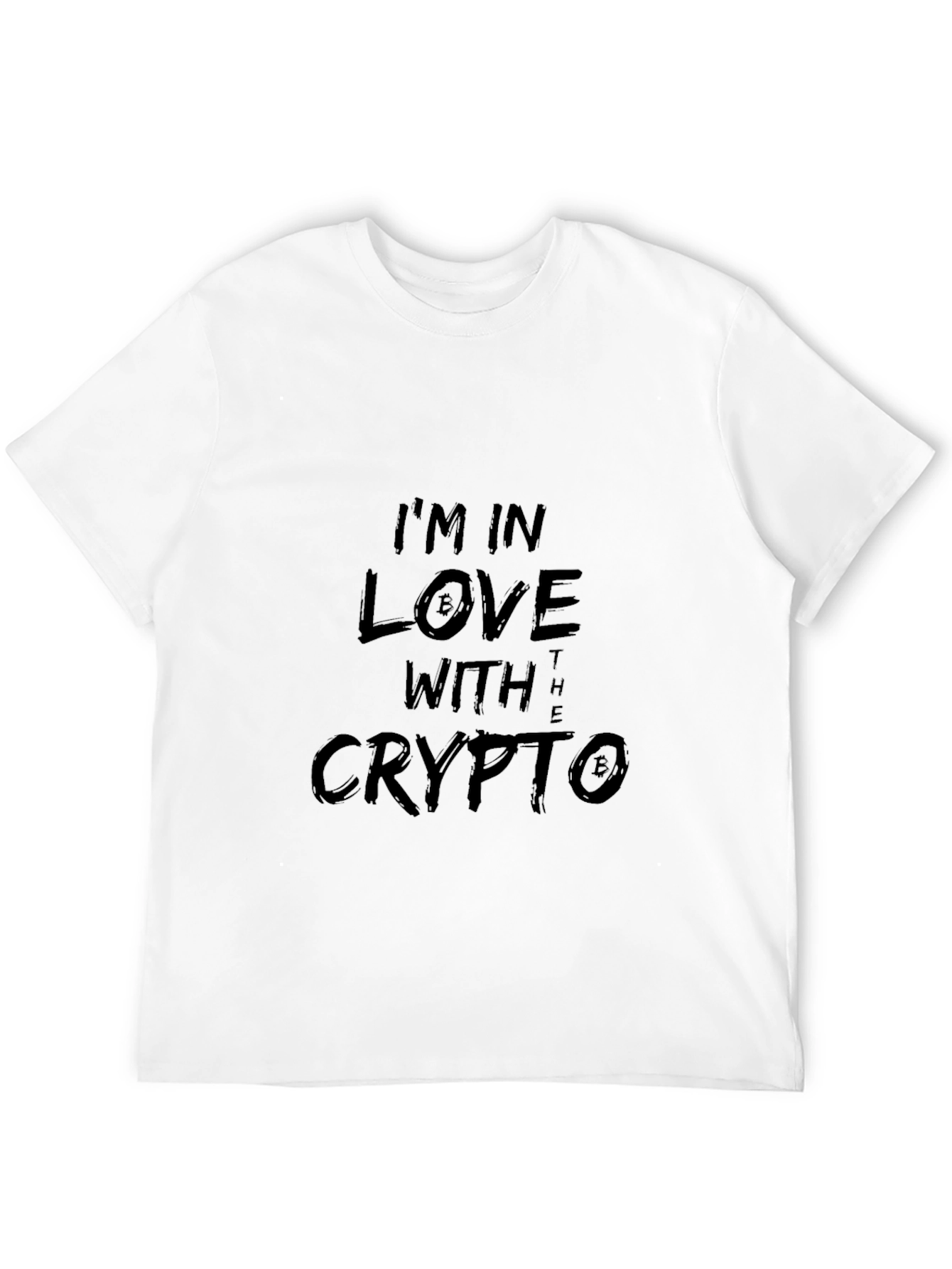 Crypto Love T-Shirt - Black Crew Neck Tee