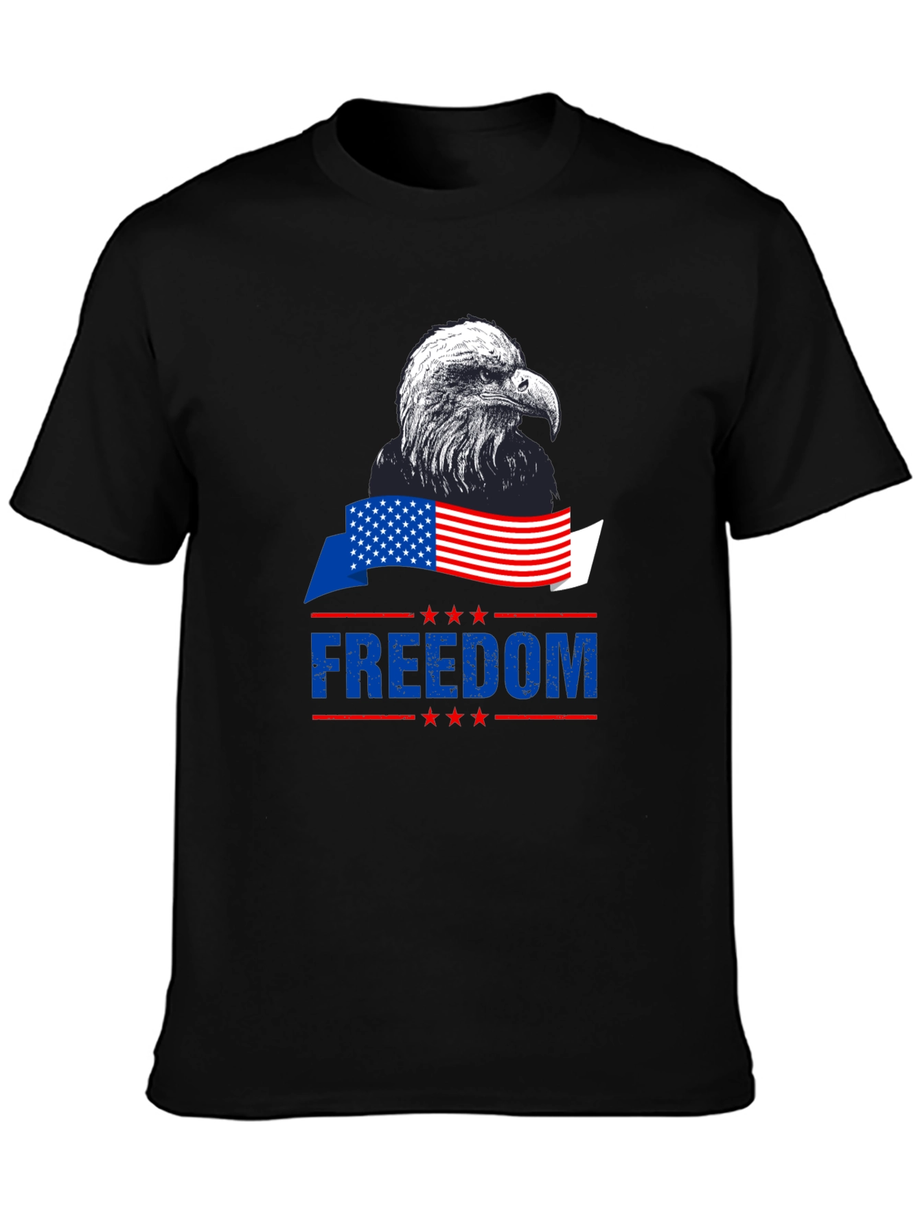 Freedom Eagle Graphic Tee - Patriotic Style