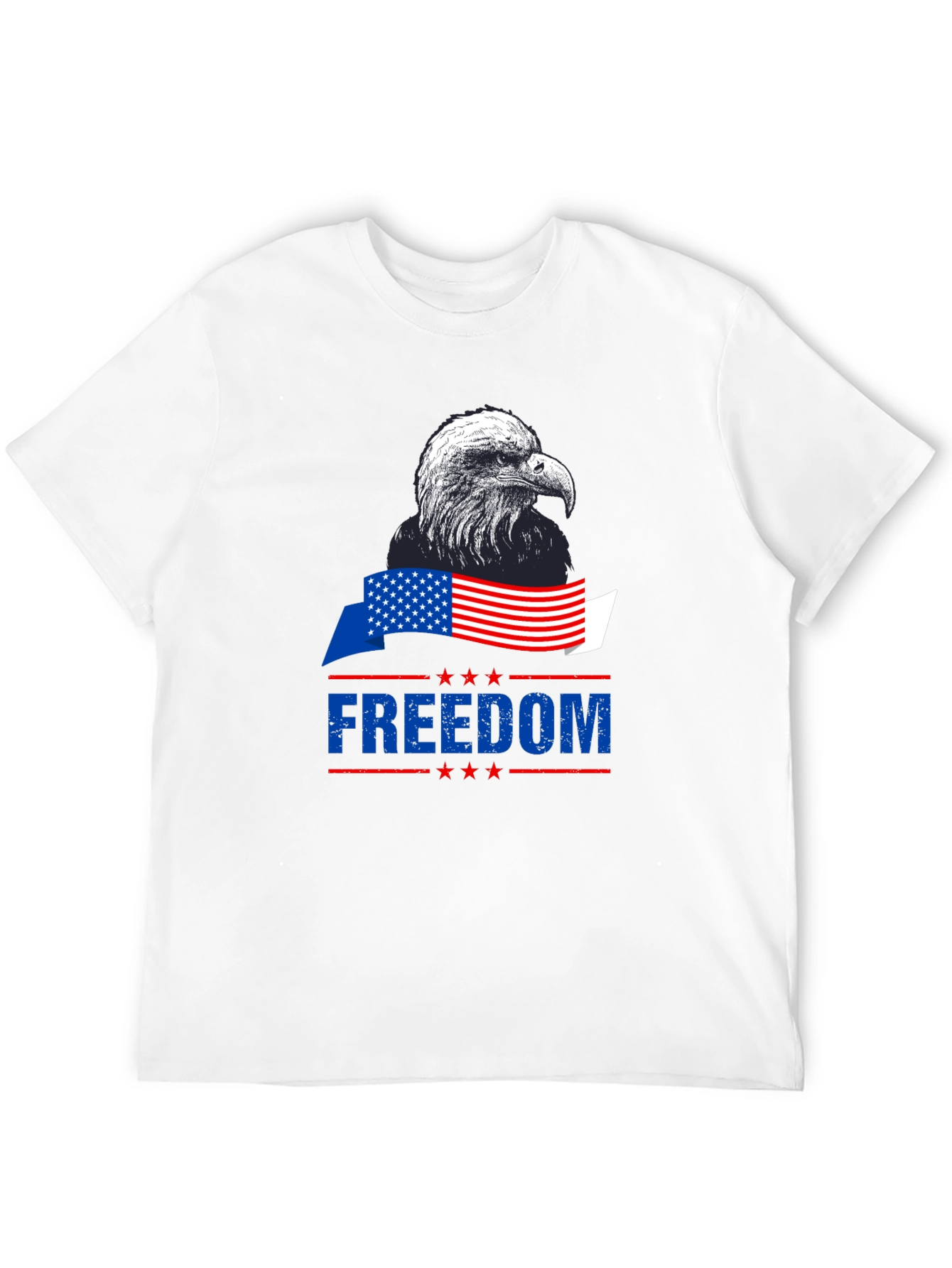 Freedom Eagle Graphic Tee - Patriotic Style