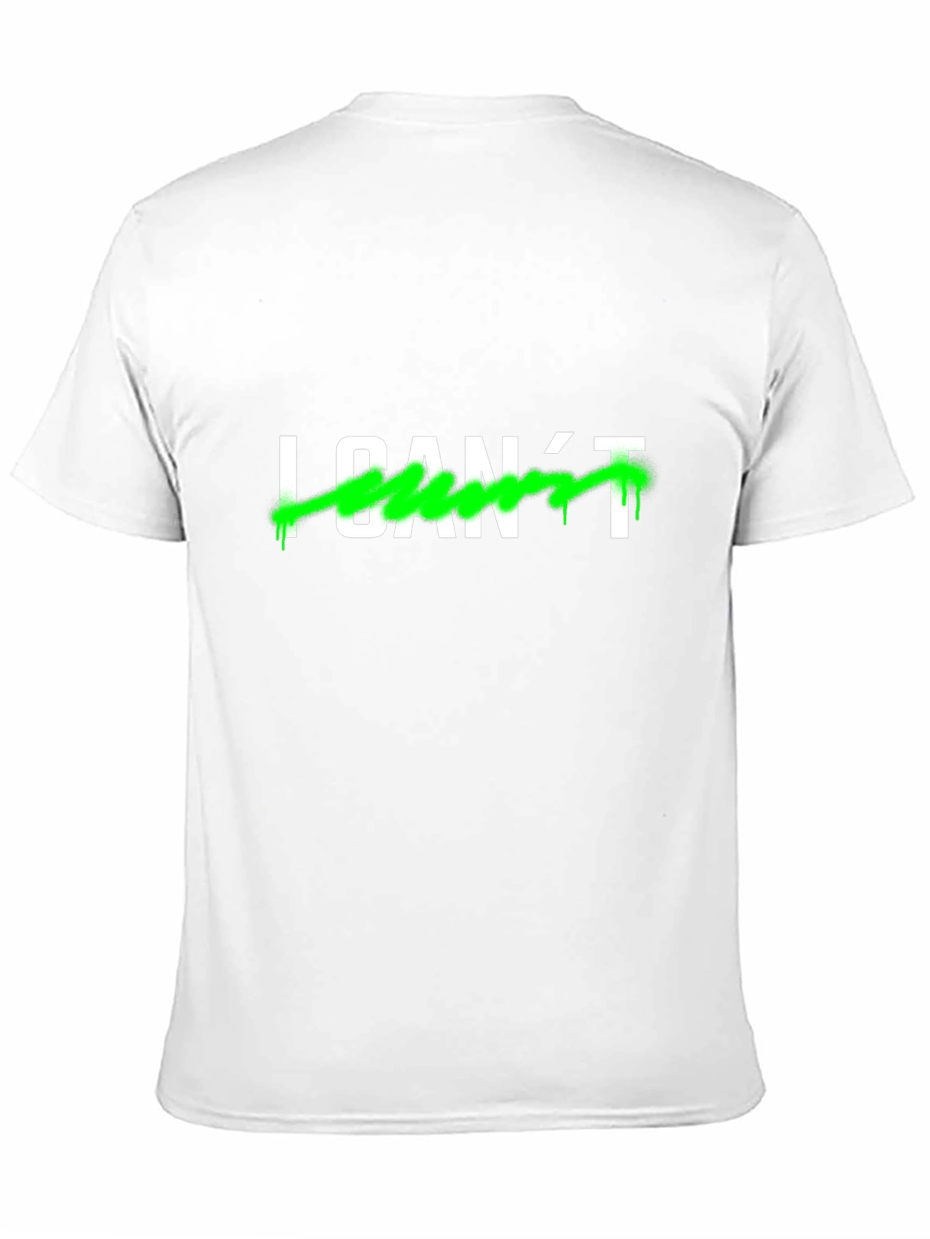 I CANT Mens Black Graphic T-Shirt