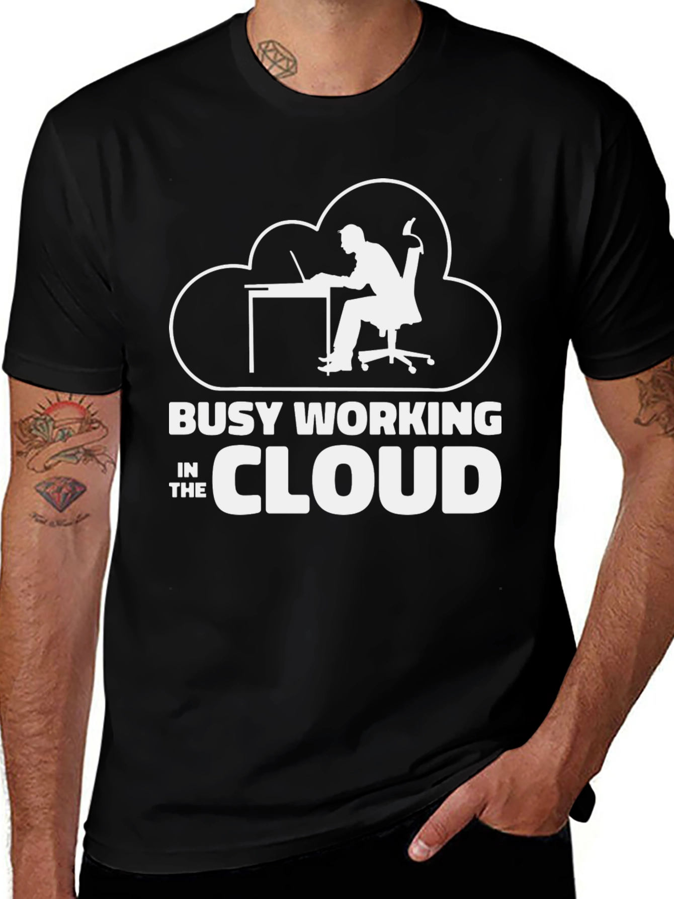 Busy Working in the Cloud T-Shirt
