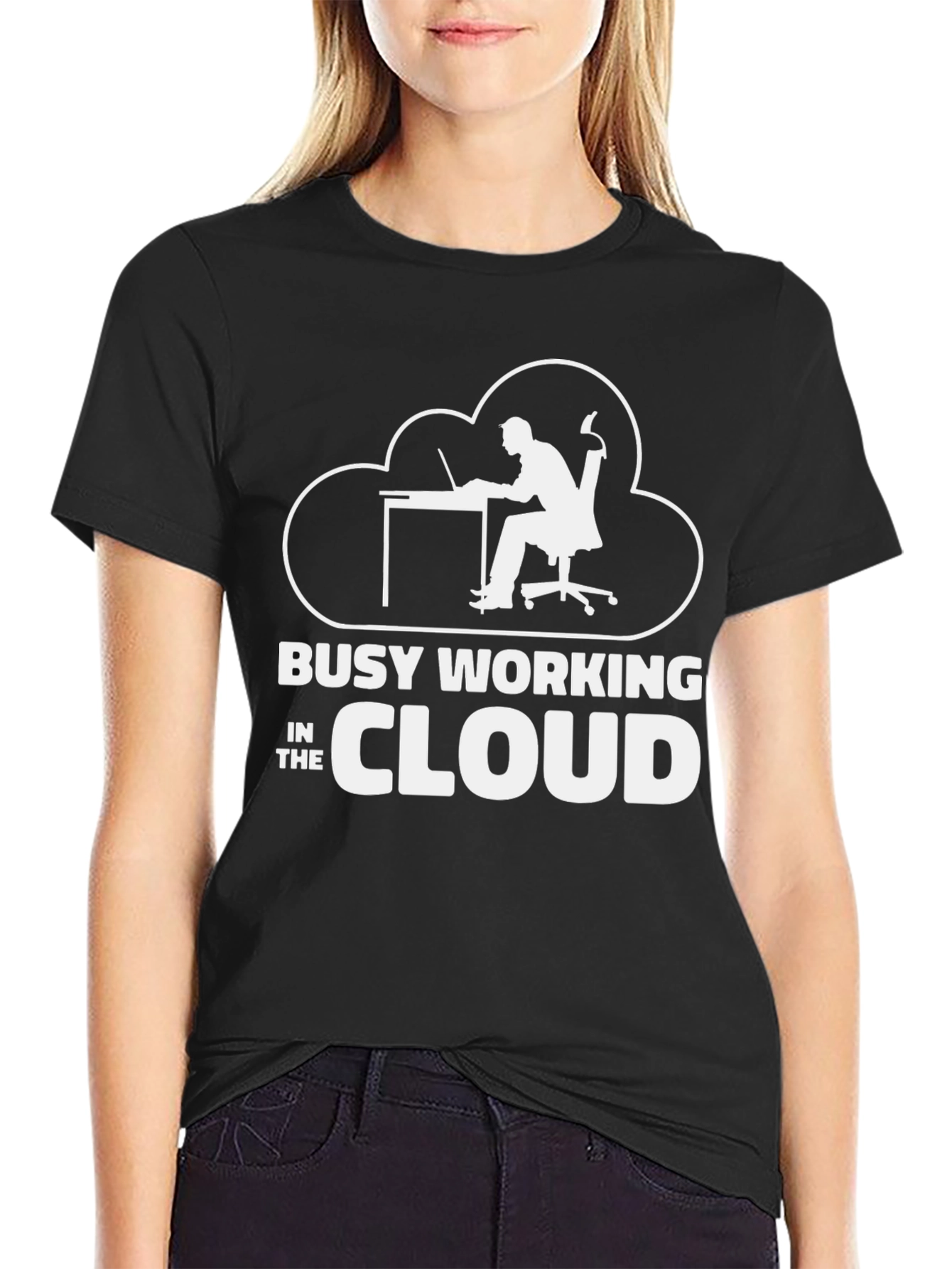 Busy Working in the Cloud T-Shirt