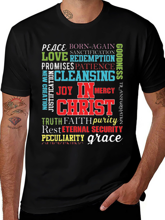 Faith-Based Word Art T-Shirt - Christian Apparel
