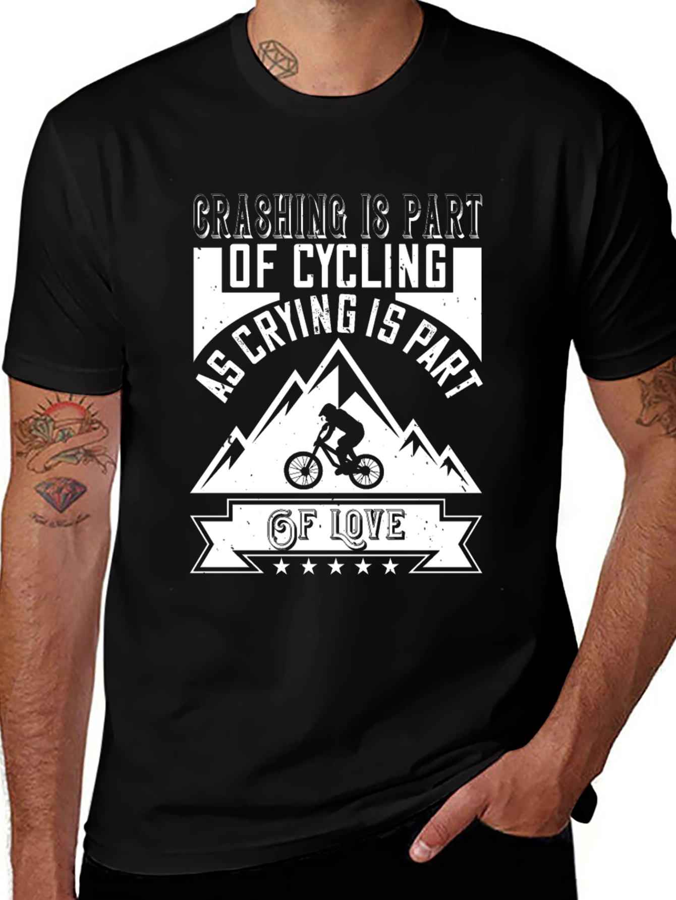 Crashing Is Part of Cycling T-Shirt