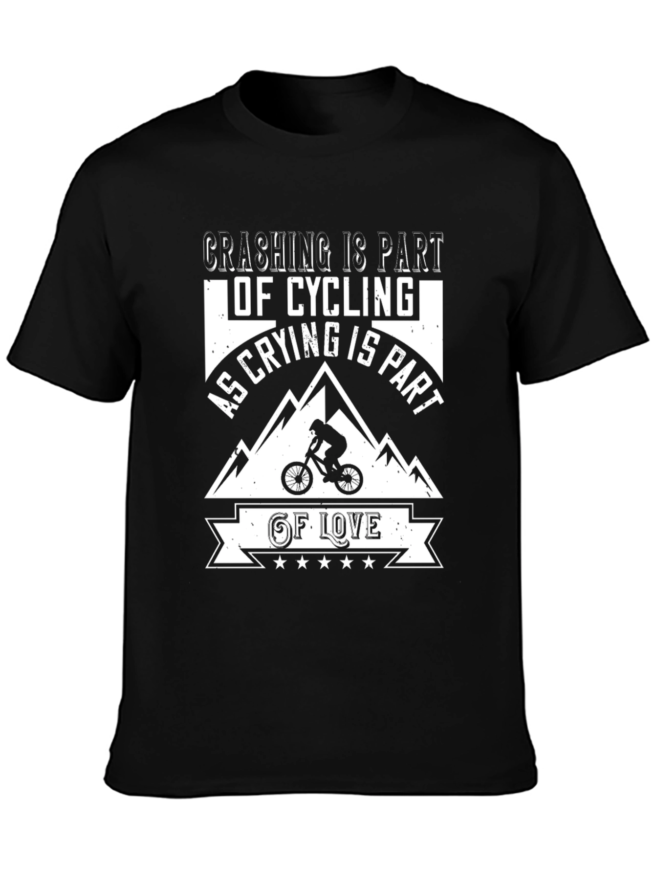 Crashing Is Part of Cycling T-Shirt