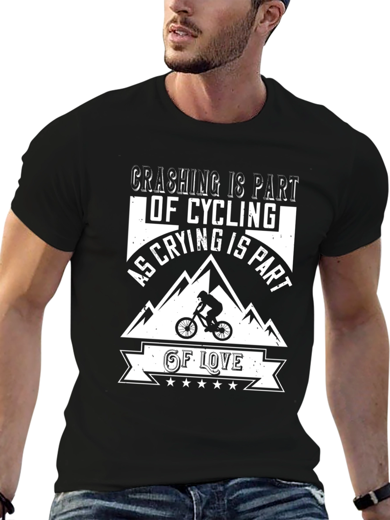 Crashing Is Part of Cycling T-Shirt