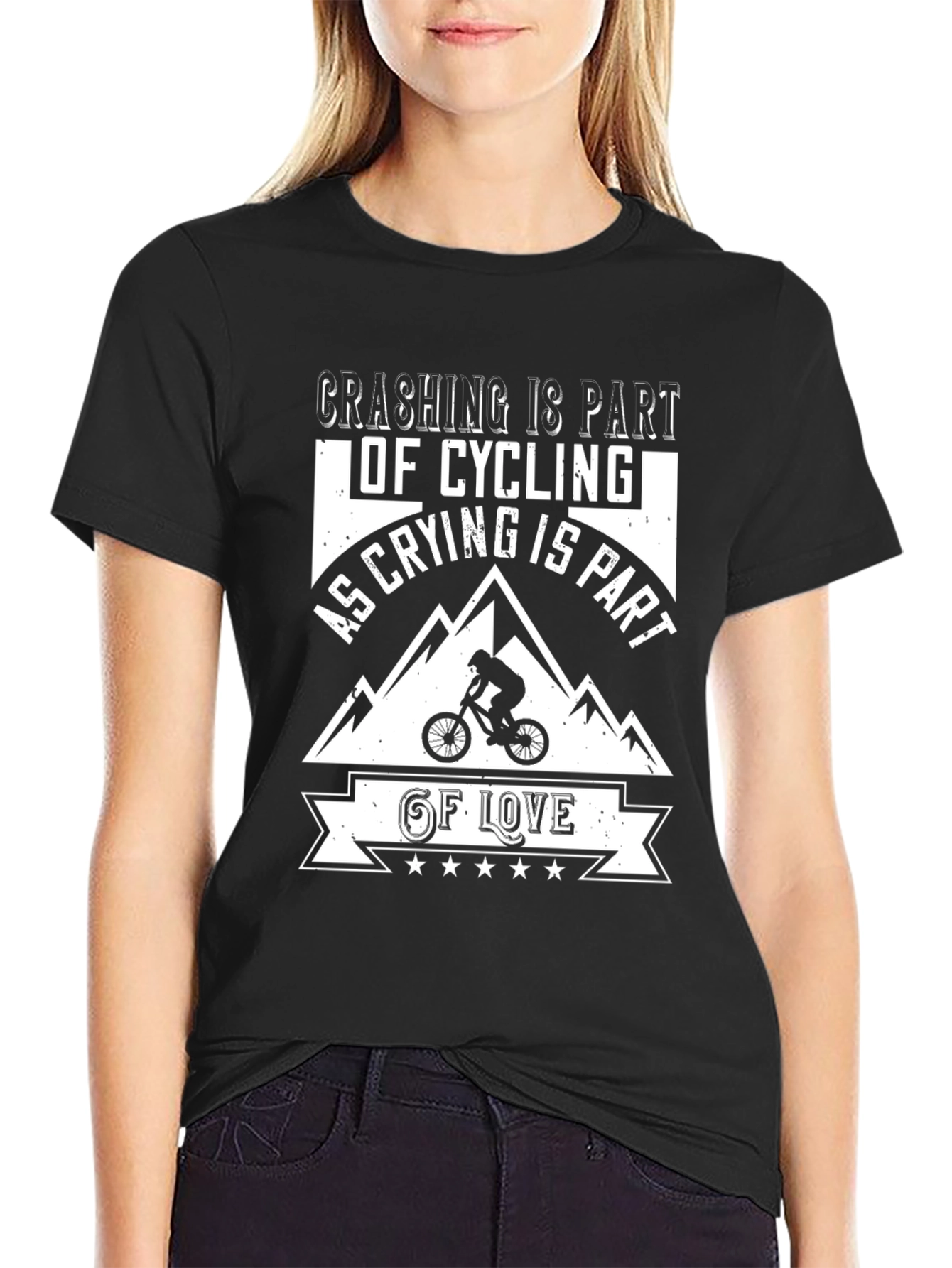 Crashing Is Part of Cycling T-Shirt