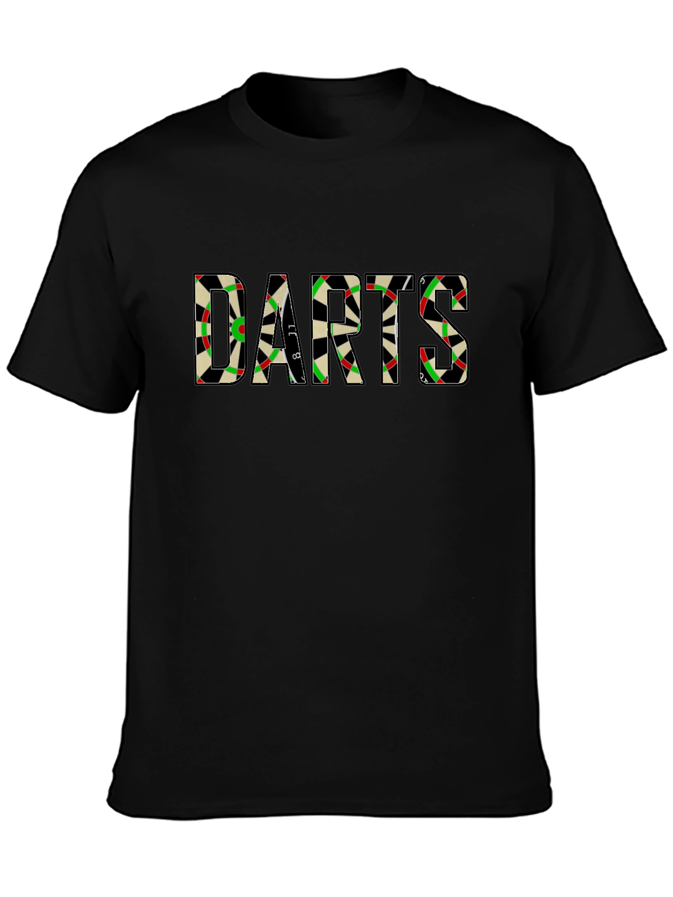 Darts Graphic Tee - Classic Dartboard Design