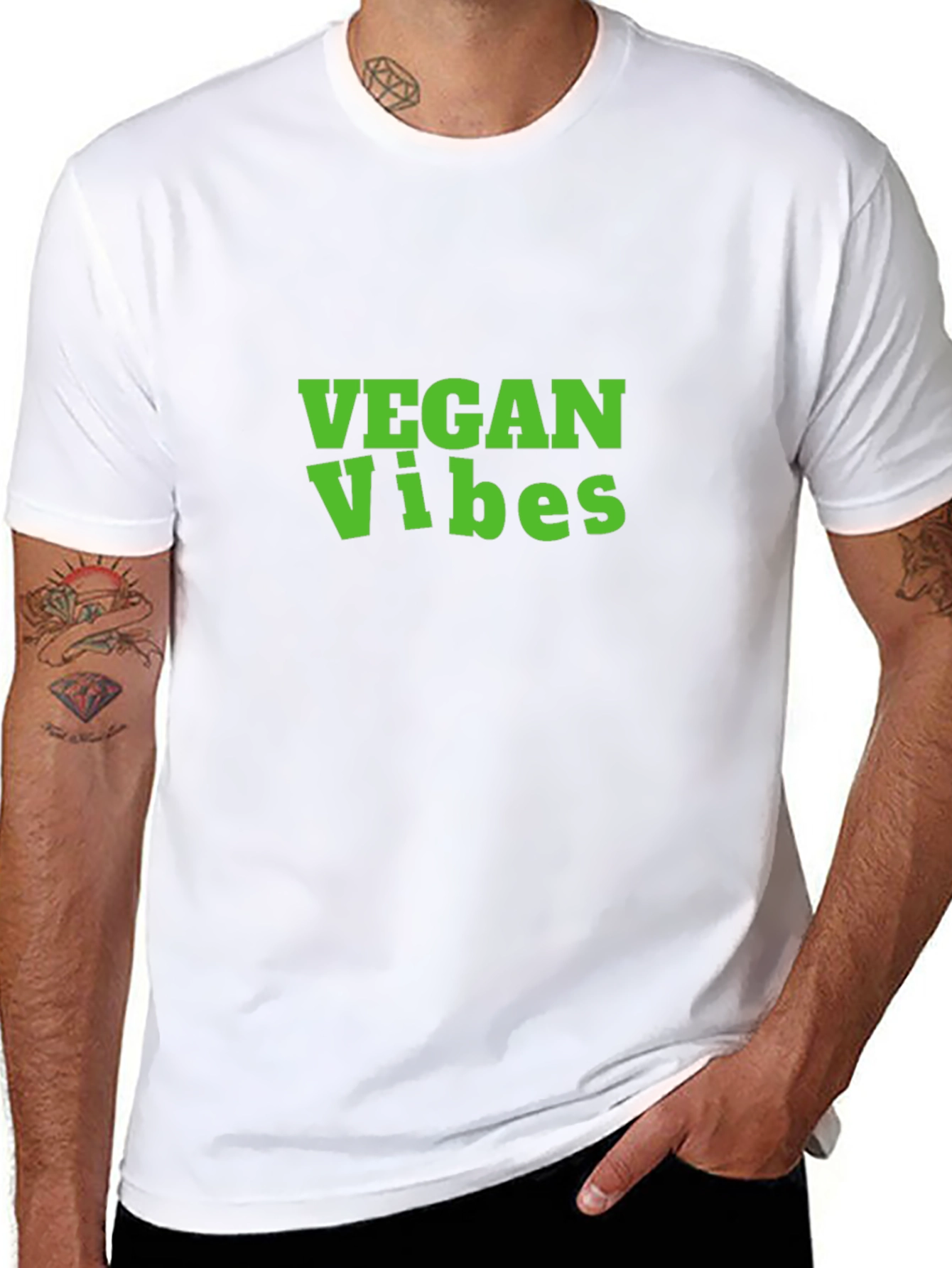 Vegan Vibes T-Shirt -  Comfortable Everyday Wear