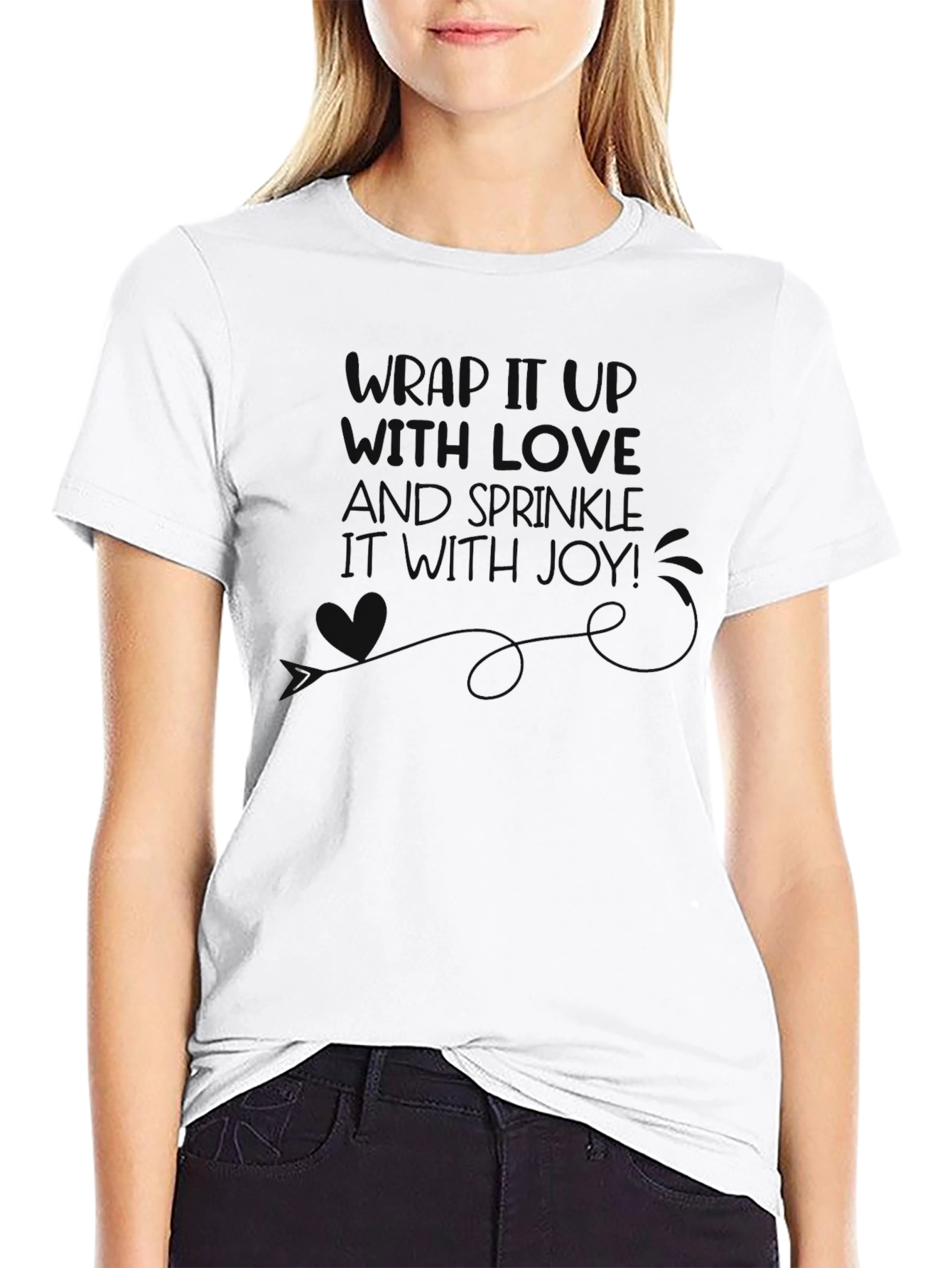 Wrap It Up T-Shirt - Festive Holiday Joy Tee