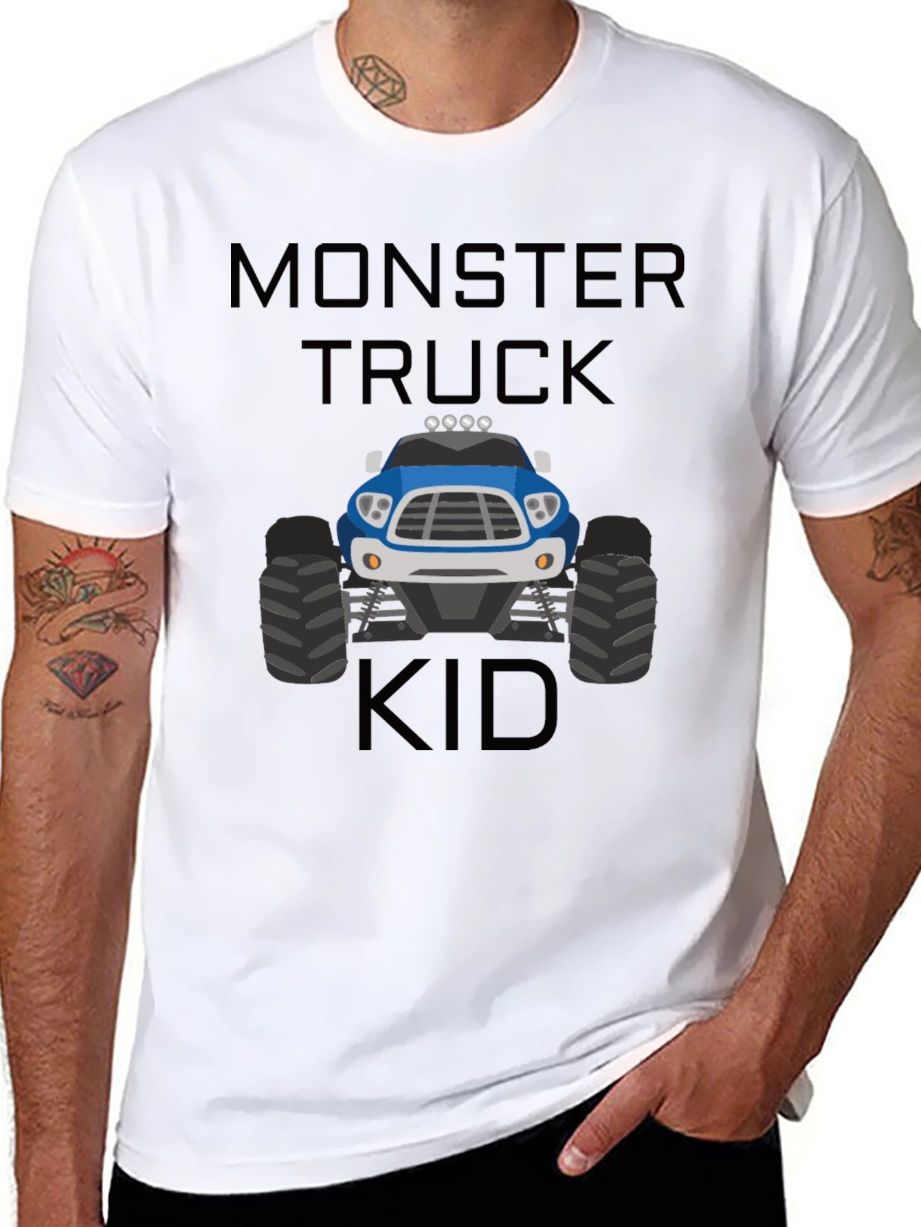 Monster Truck Kid T-Shirt - Cool Graphic Tee