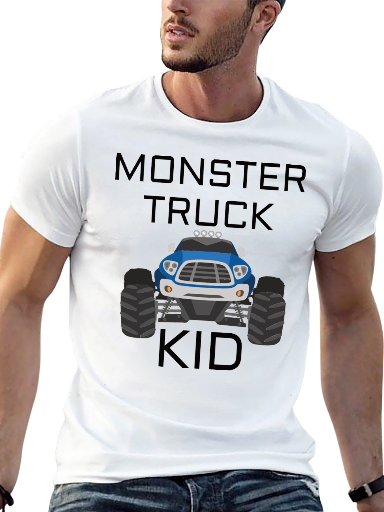 Monster Truck Kid T-Shirt - Cool Graphic Tee