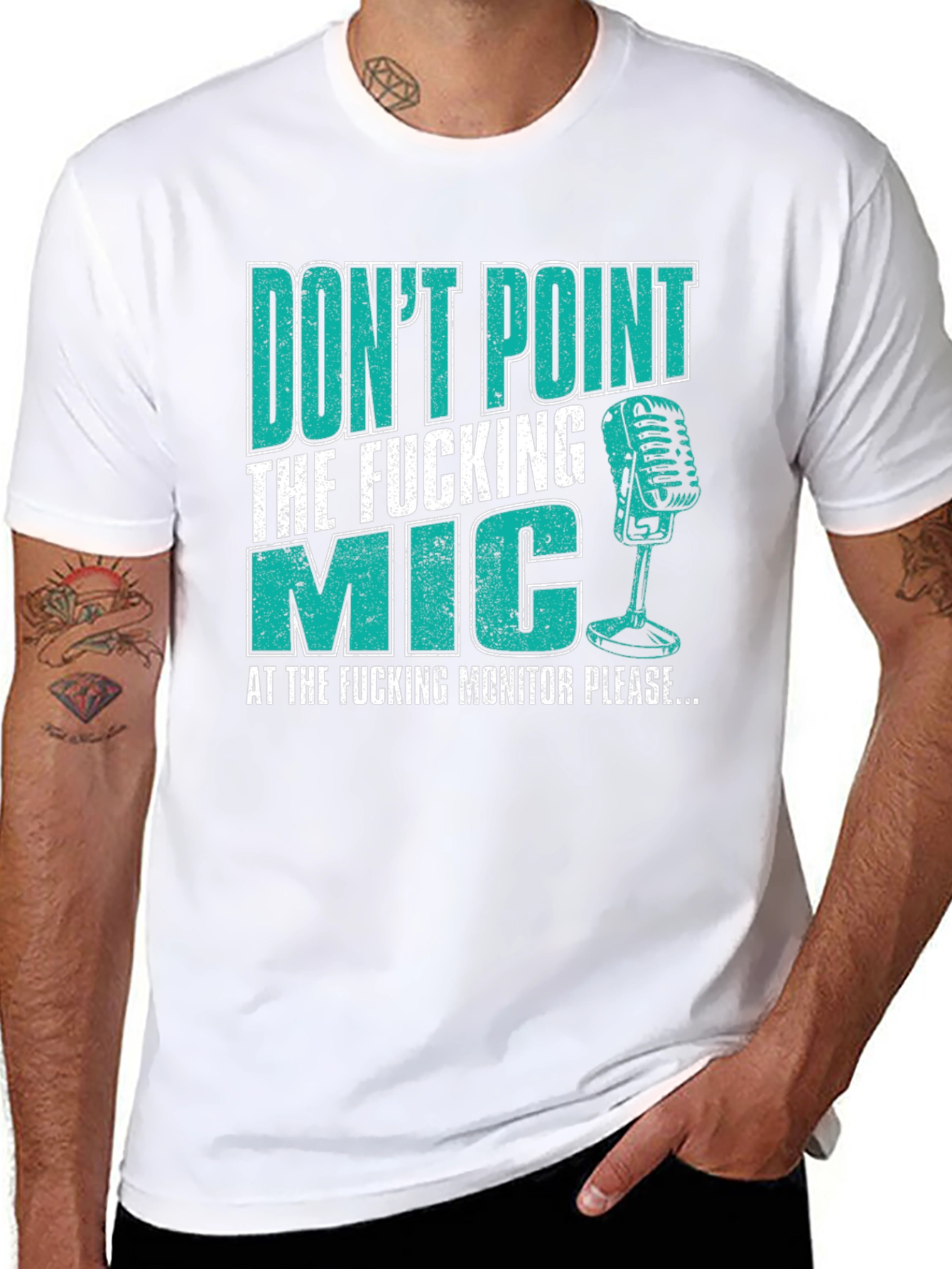 Dont Point The Mic Funny Musician T-Shirt