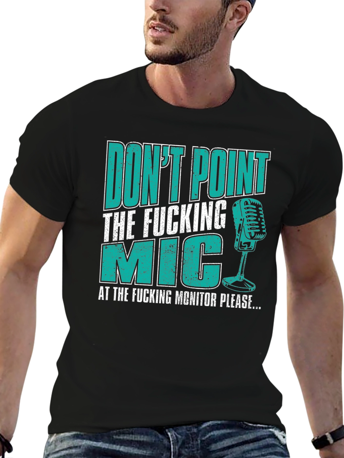 Dont Point The Mic Funny Musician T-Shirt