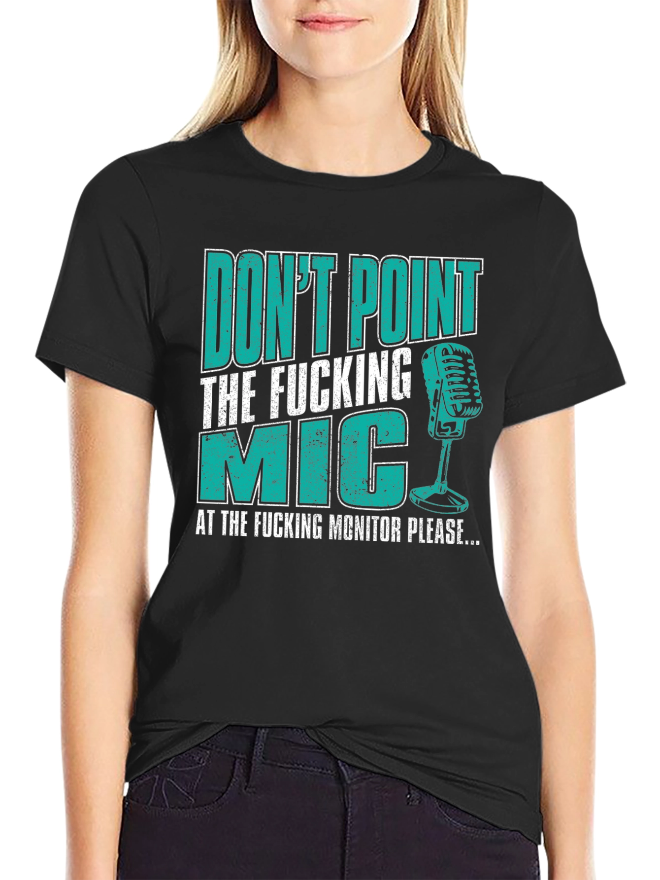 Dont Point The Mic Funny Musician T-Shirt