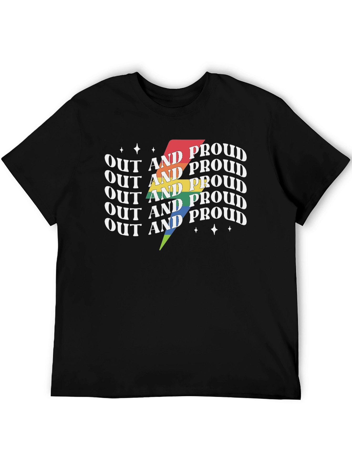 Out and Proud LGBTQ+ T-Shirt