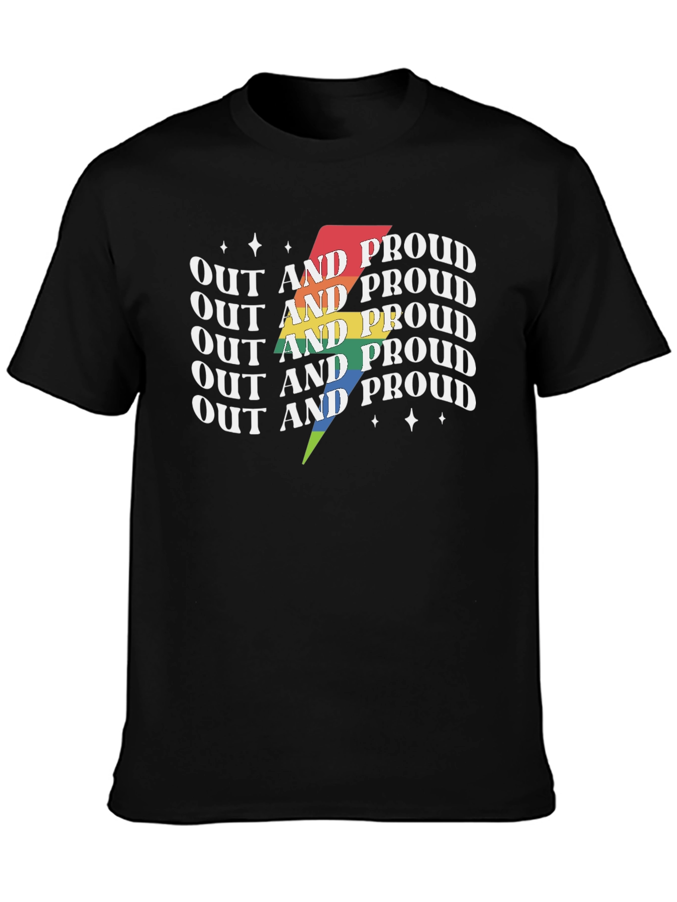 Out and Proud LGBTQ+ T-Shirt
