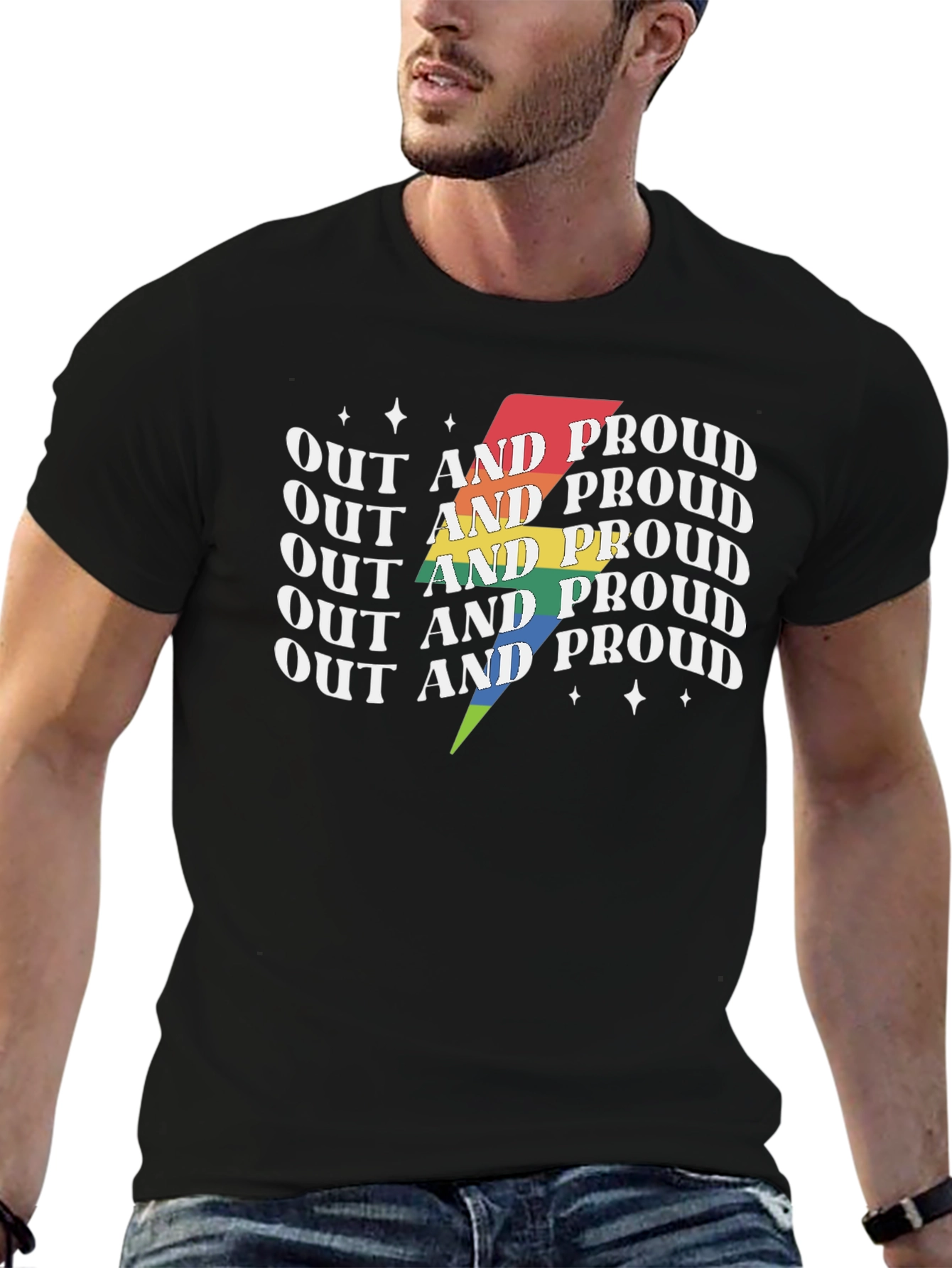 Out and Proud LGBTQ+ T-Shirt