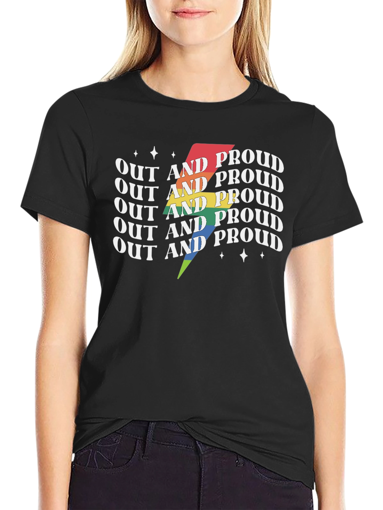 Out and Proud LGBTQ+ T-Shirt
