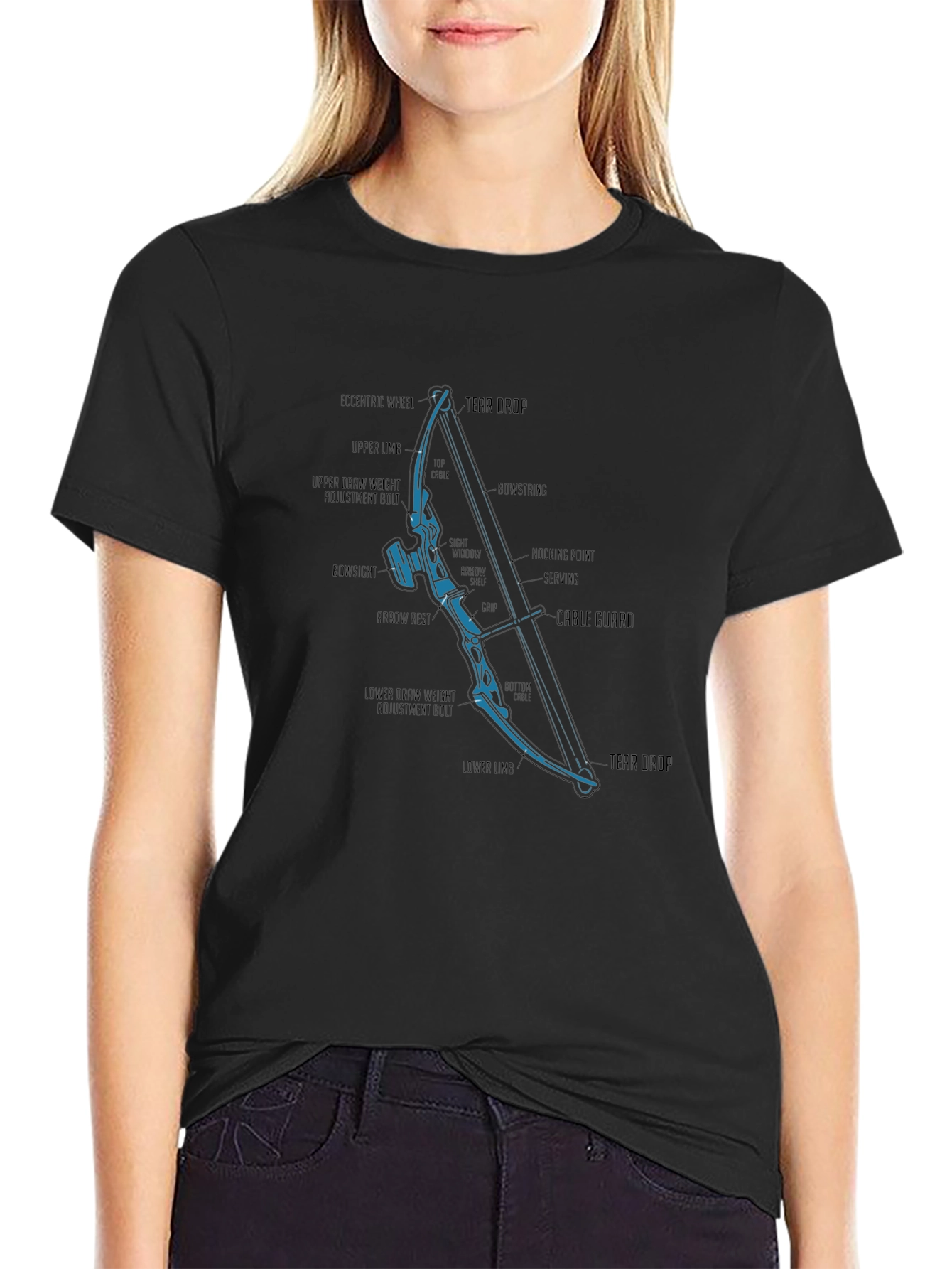 Archery Bow Parts Diagram T-Shirt