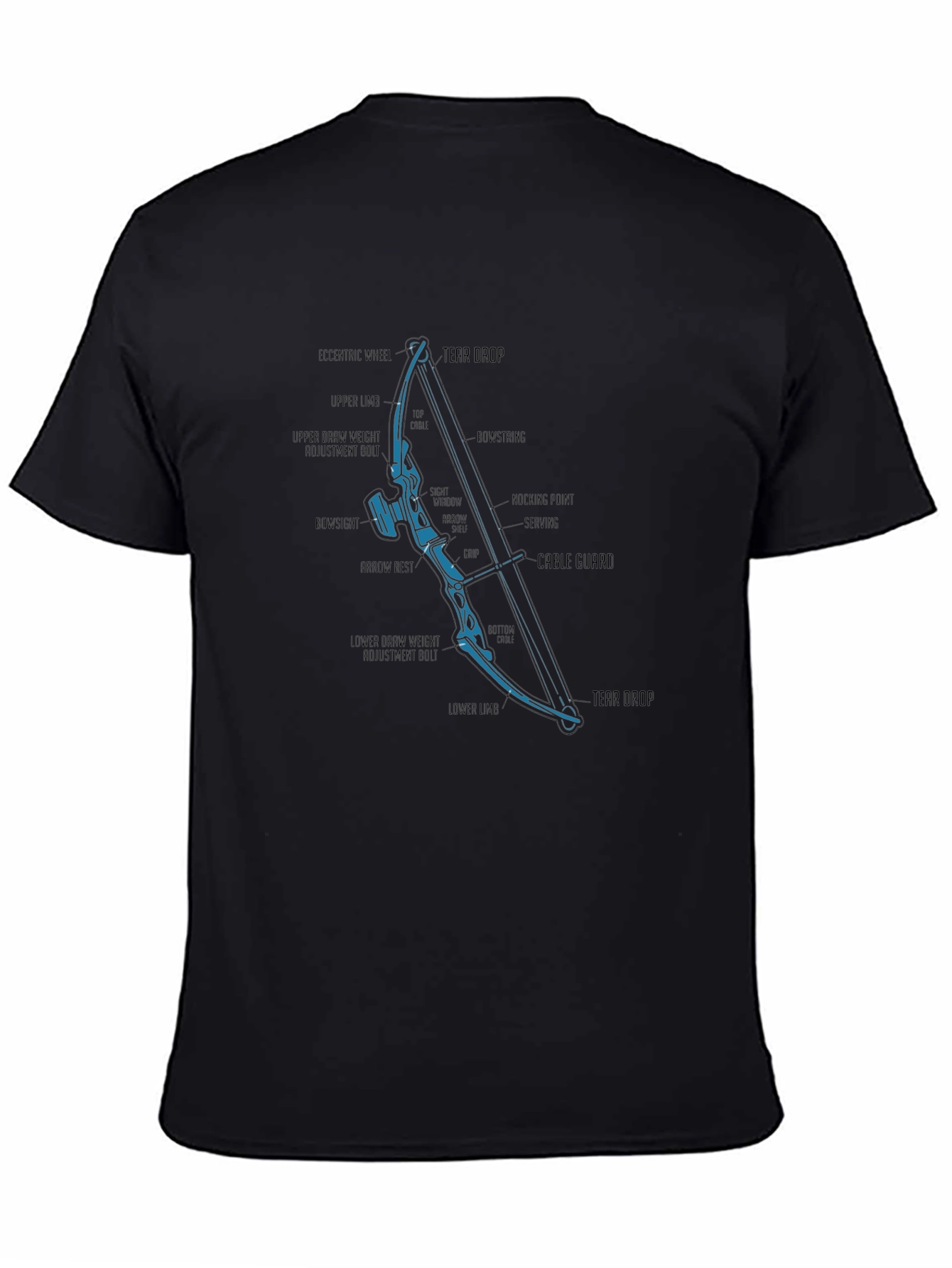 Archery Bow Parts Diagram T-Shirt