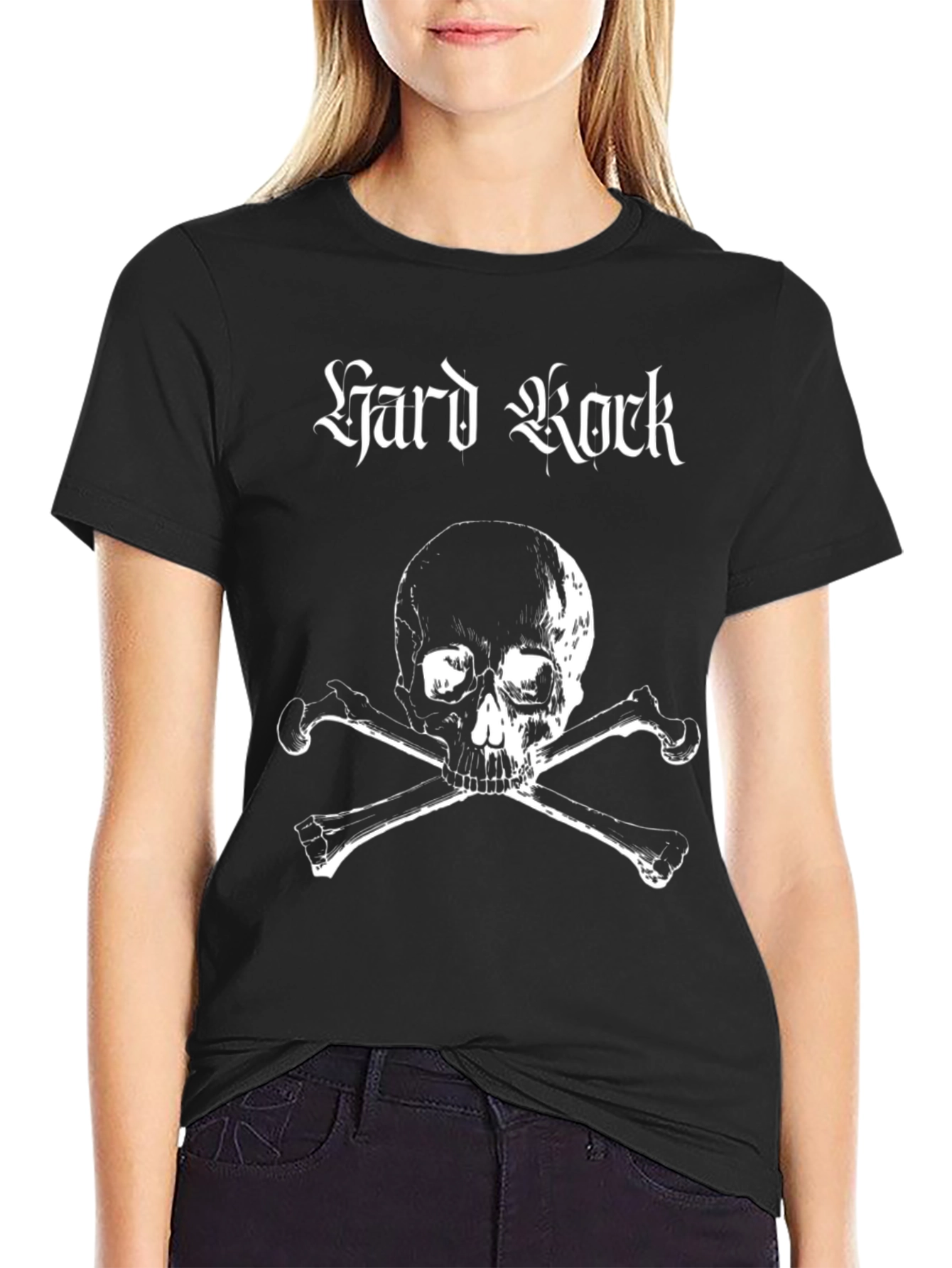 Hard Rock Skull & Crossbones Black T-Shirt