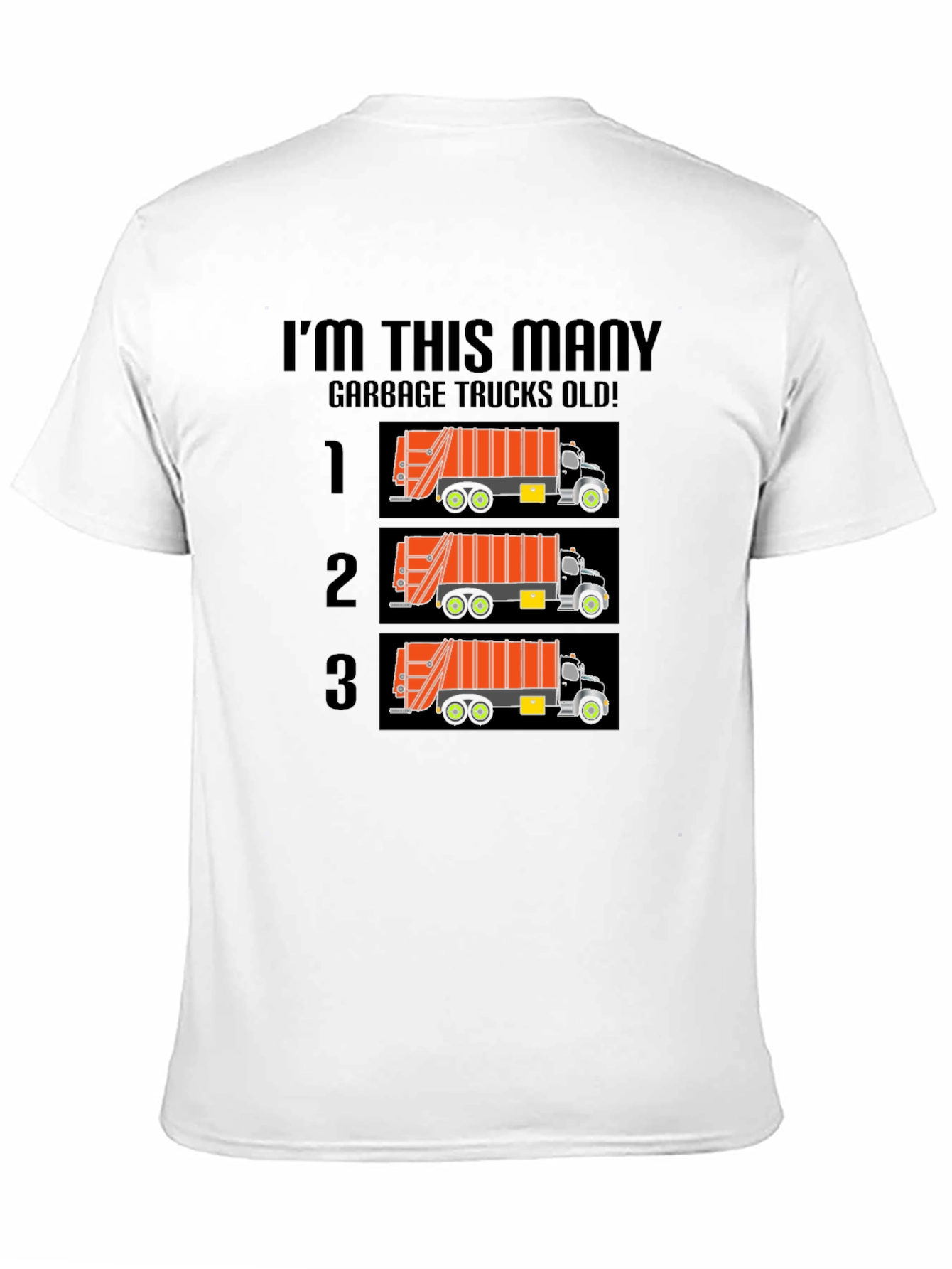 Funny Garbage Truck Birthday T-Shirt
