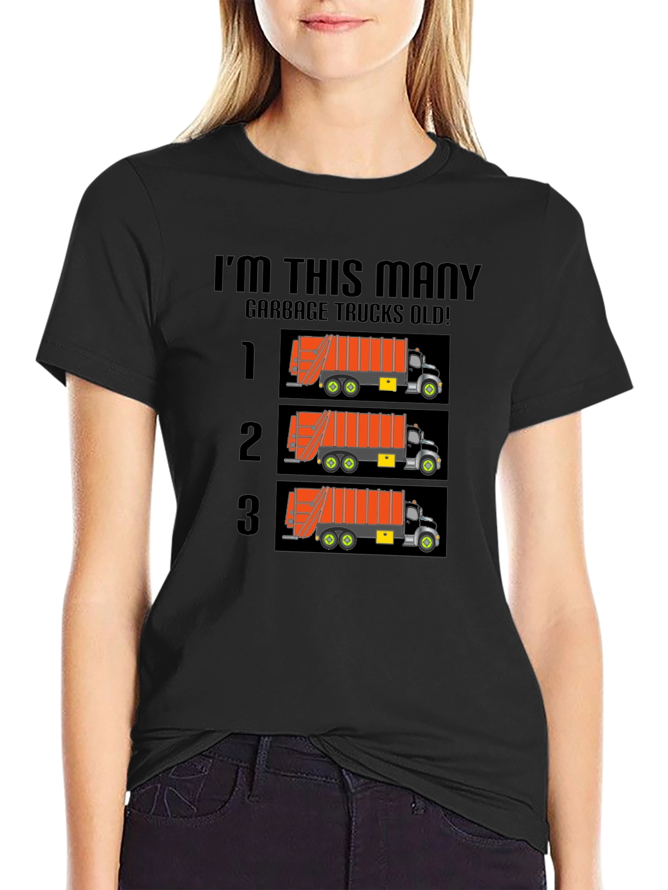 Funny Garbage Truck Birthday T-Shirt