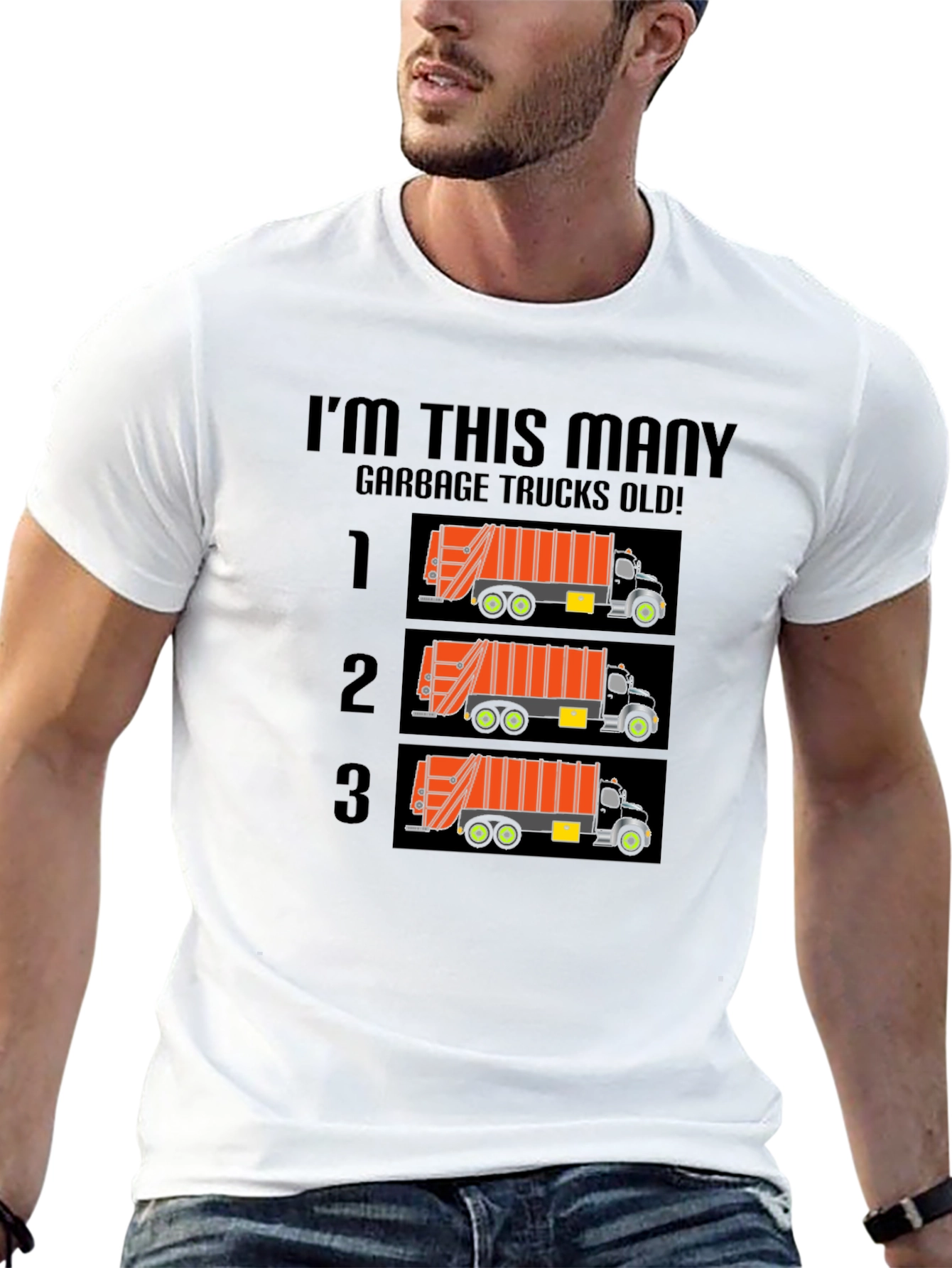 Funny Garbage Truck Birthday T-Shirt