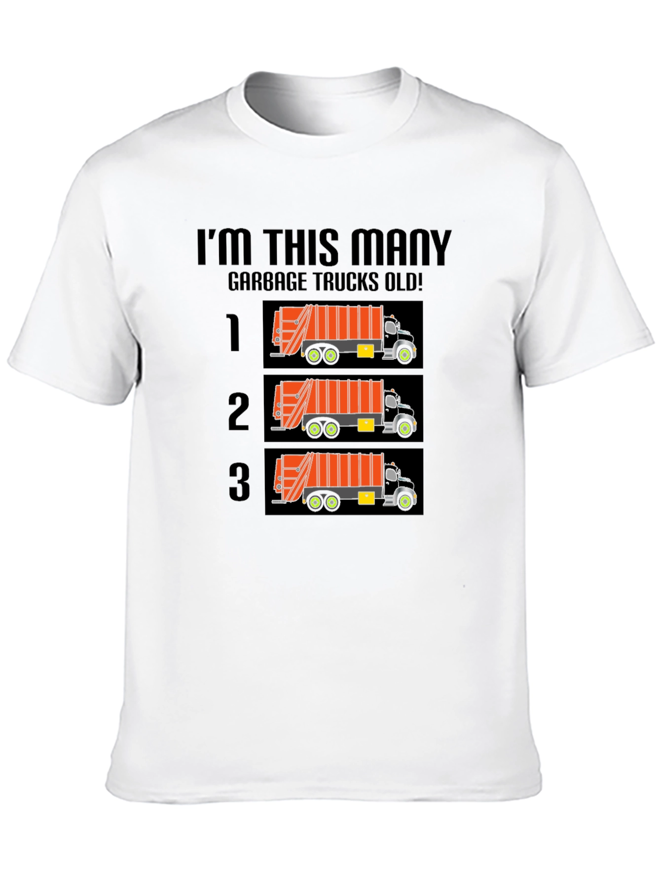 Funny Garbage Truck Birthday T-Shirt