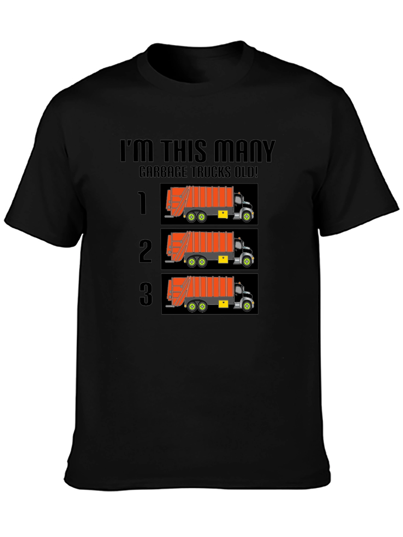 Funny Garbage Truck Birthday T-Shirt