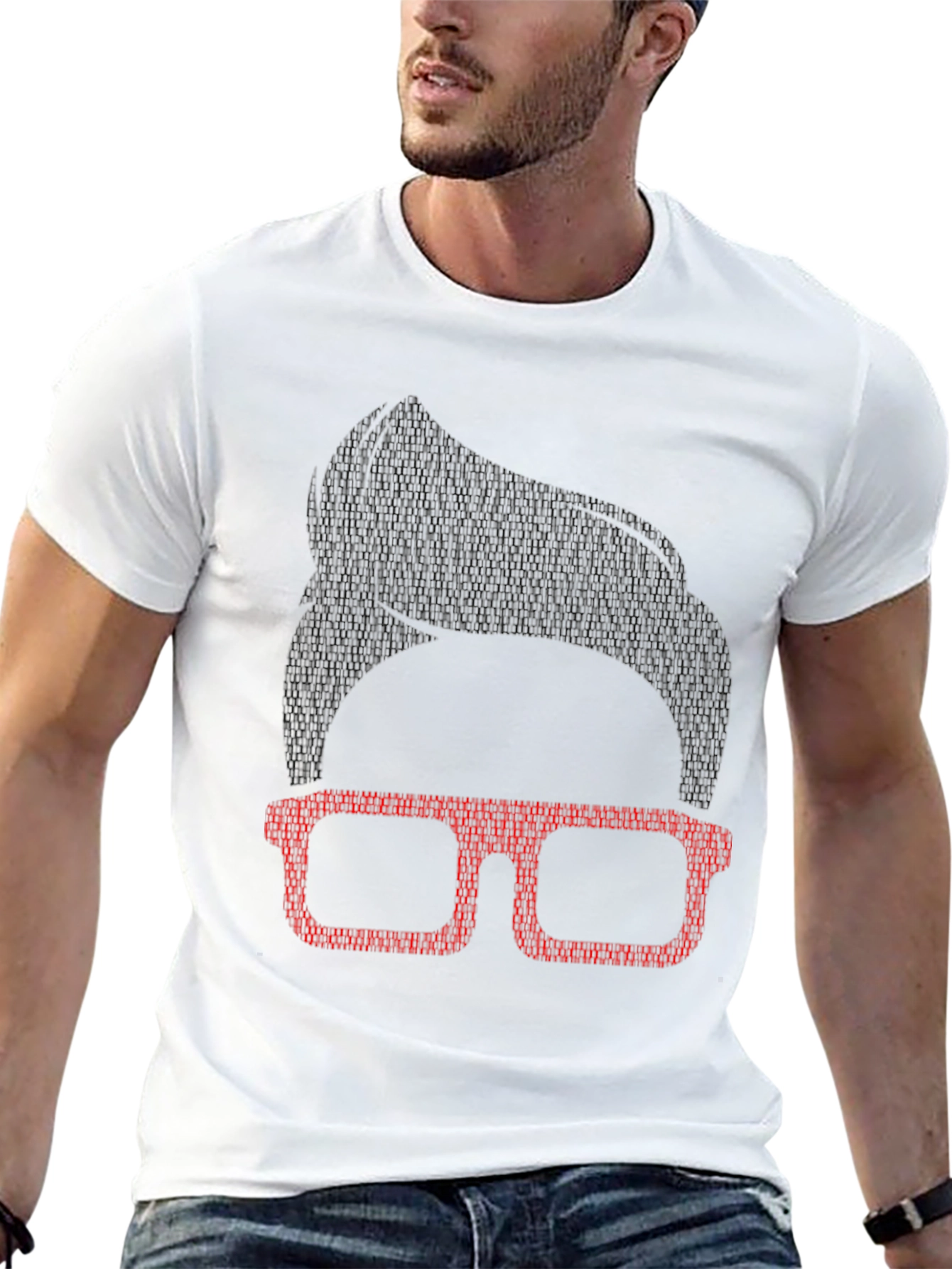 Nerdy Glasses Tee - Geek Chic Style