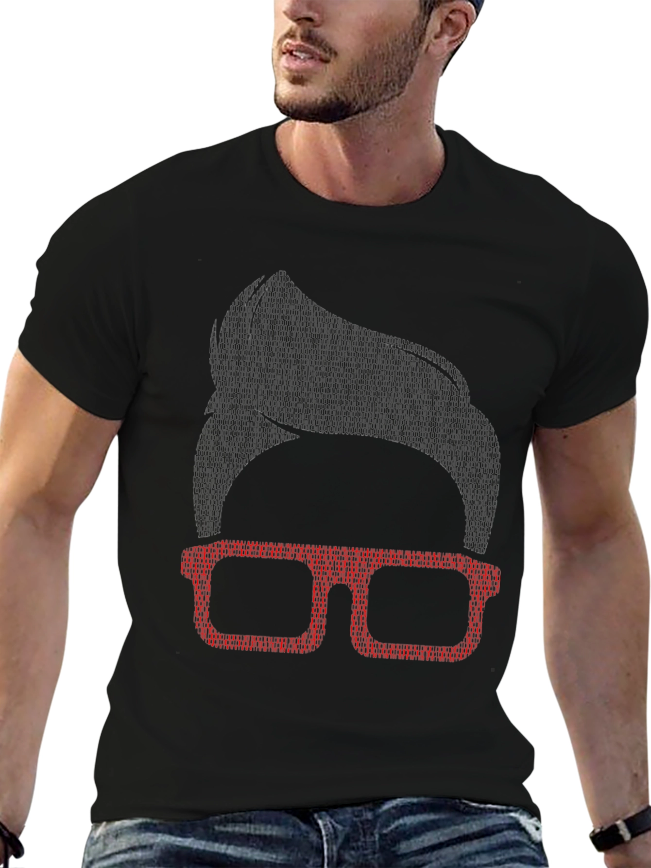 Nerdy Glasses Tee - Geek Chic Style