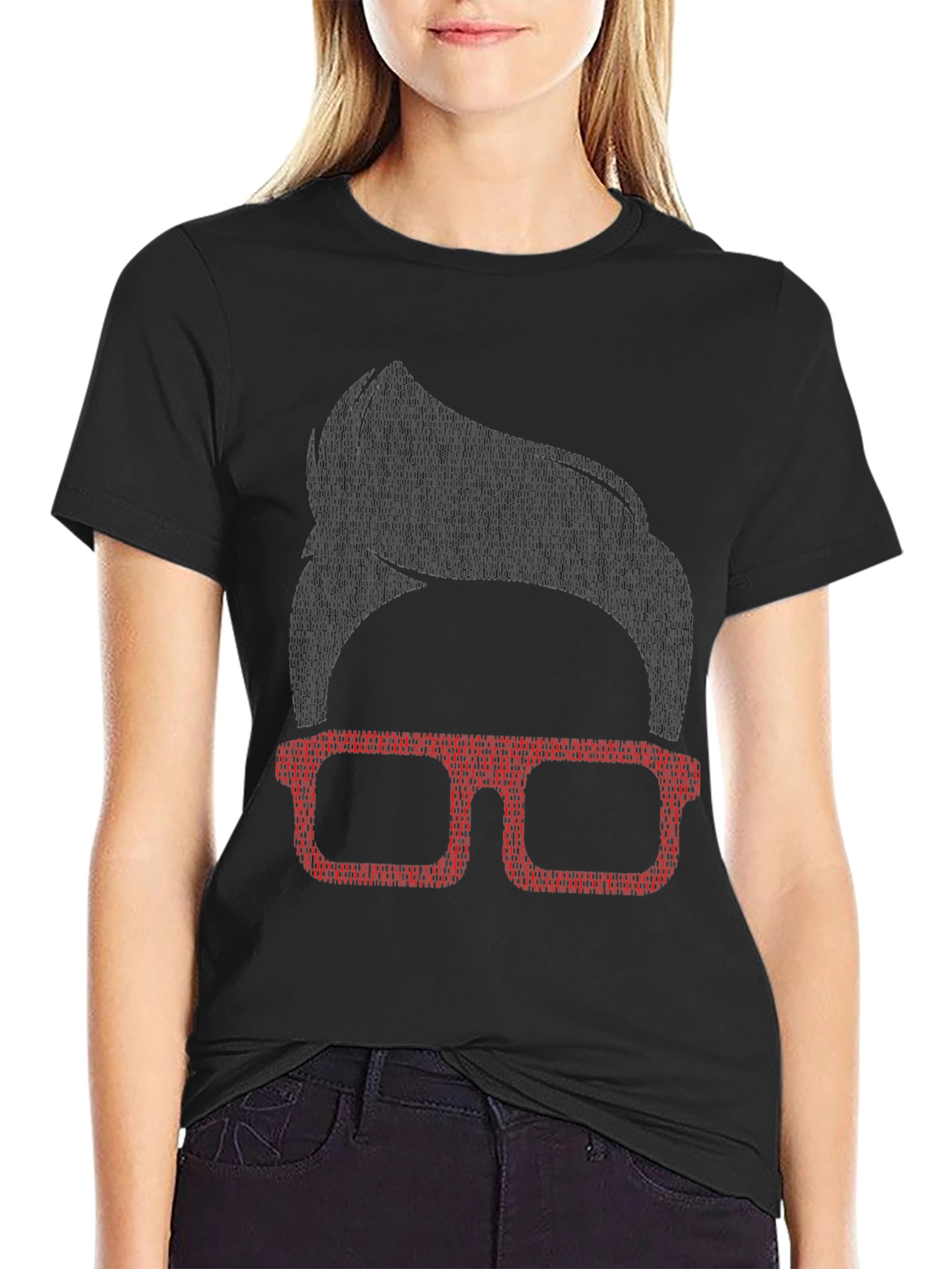 Nerdy Glasses Tee - Geek Chic Style