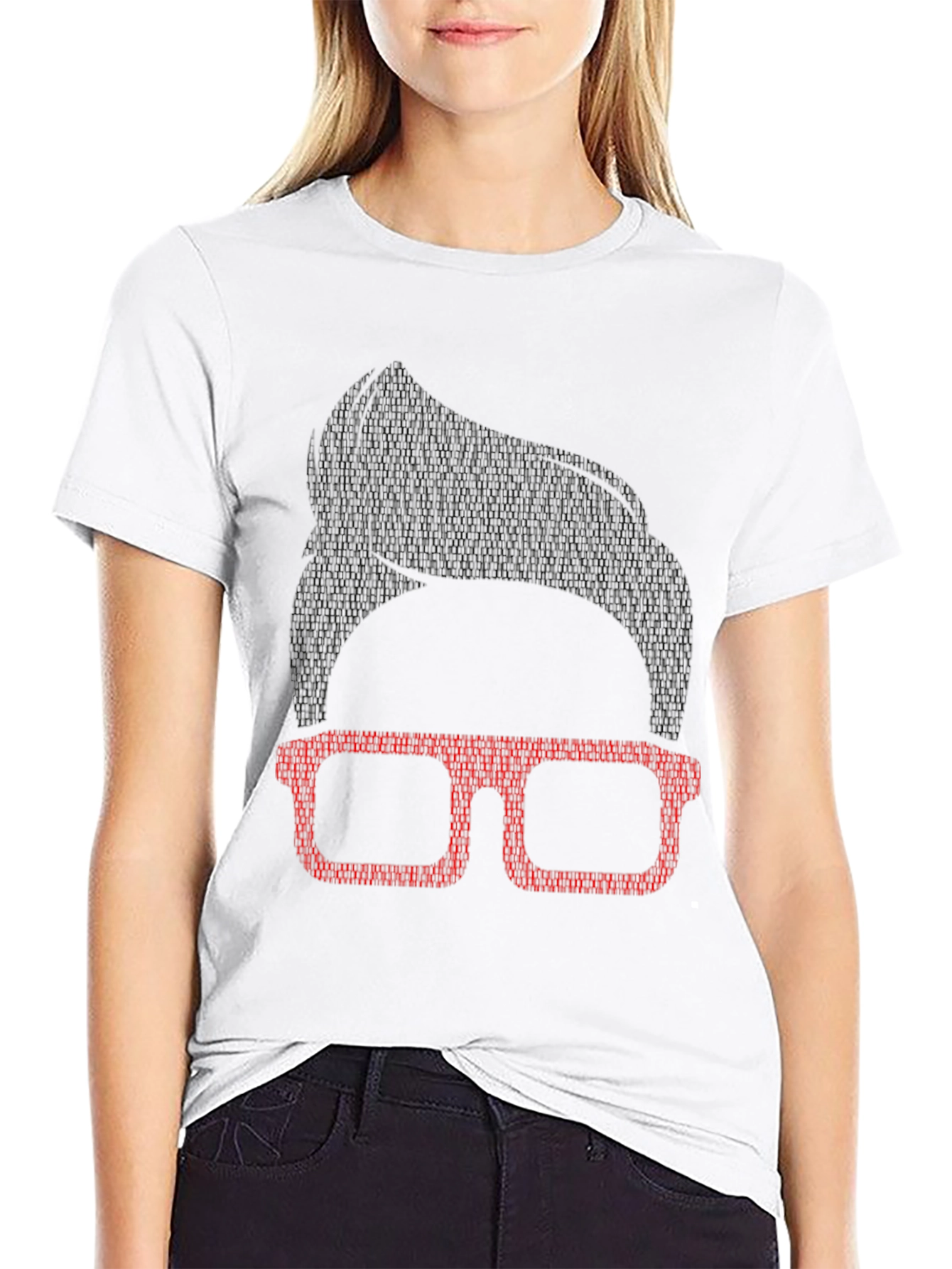 Nerdy Glasses Tee - Geek Chic Style